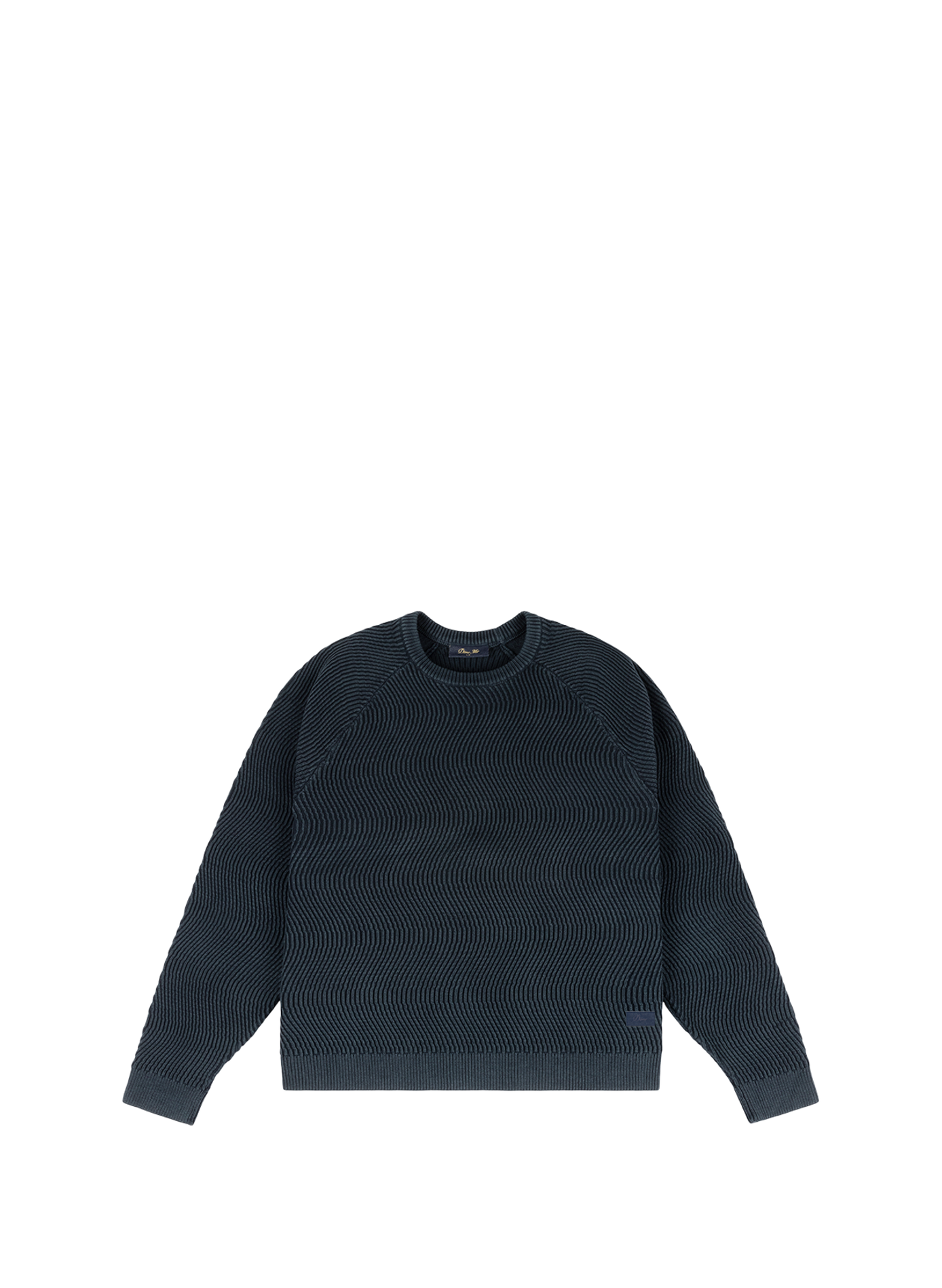 Pull en maille ondulée en coton DIME Blue