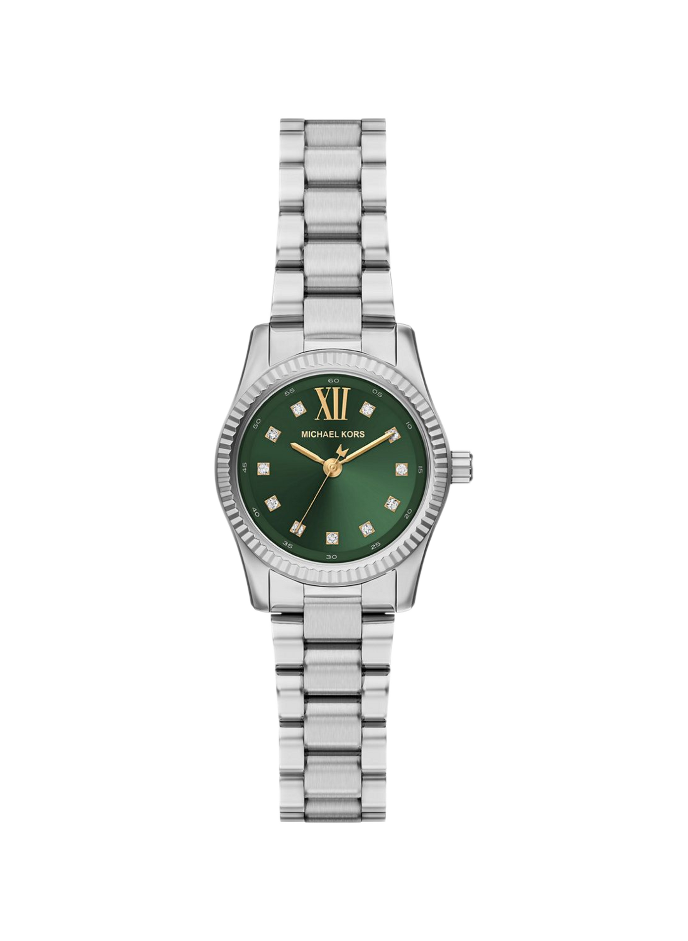 Montre quartz Petite Lexington en acier inoxydable MICHAEL KORS MONTRES Vert