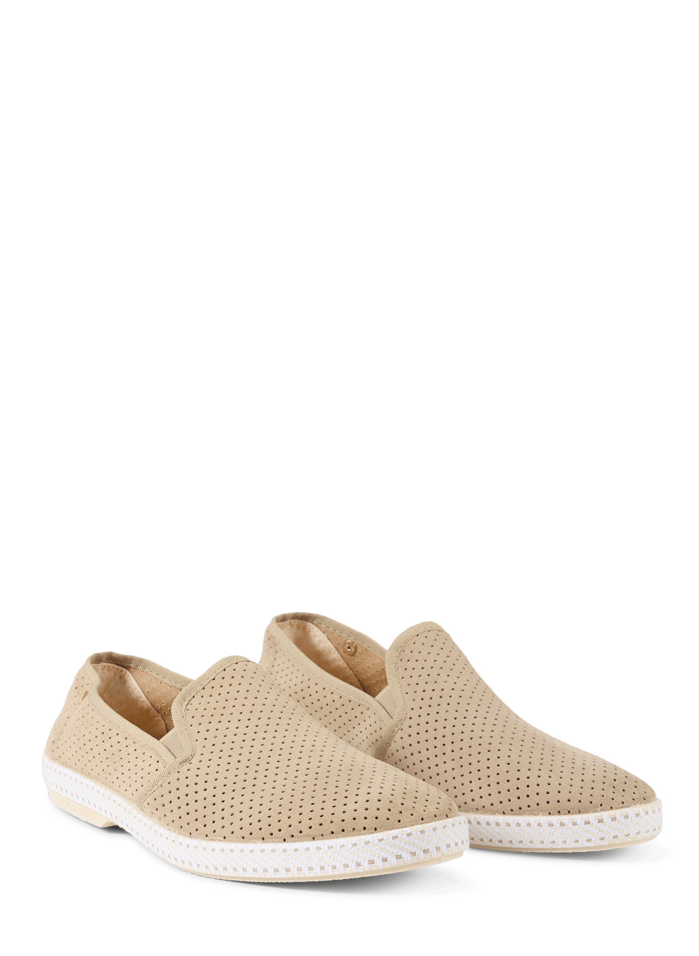 Perforated Leather Loafers RIVIERAS Beige