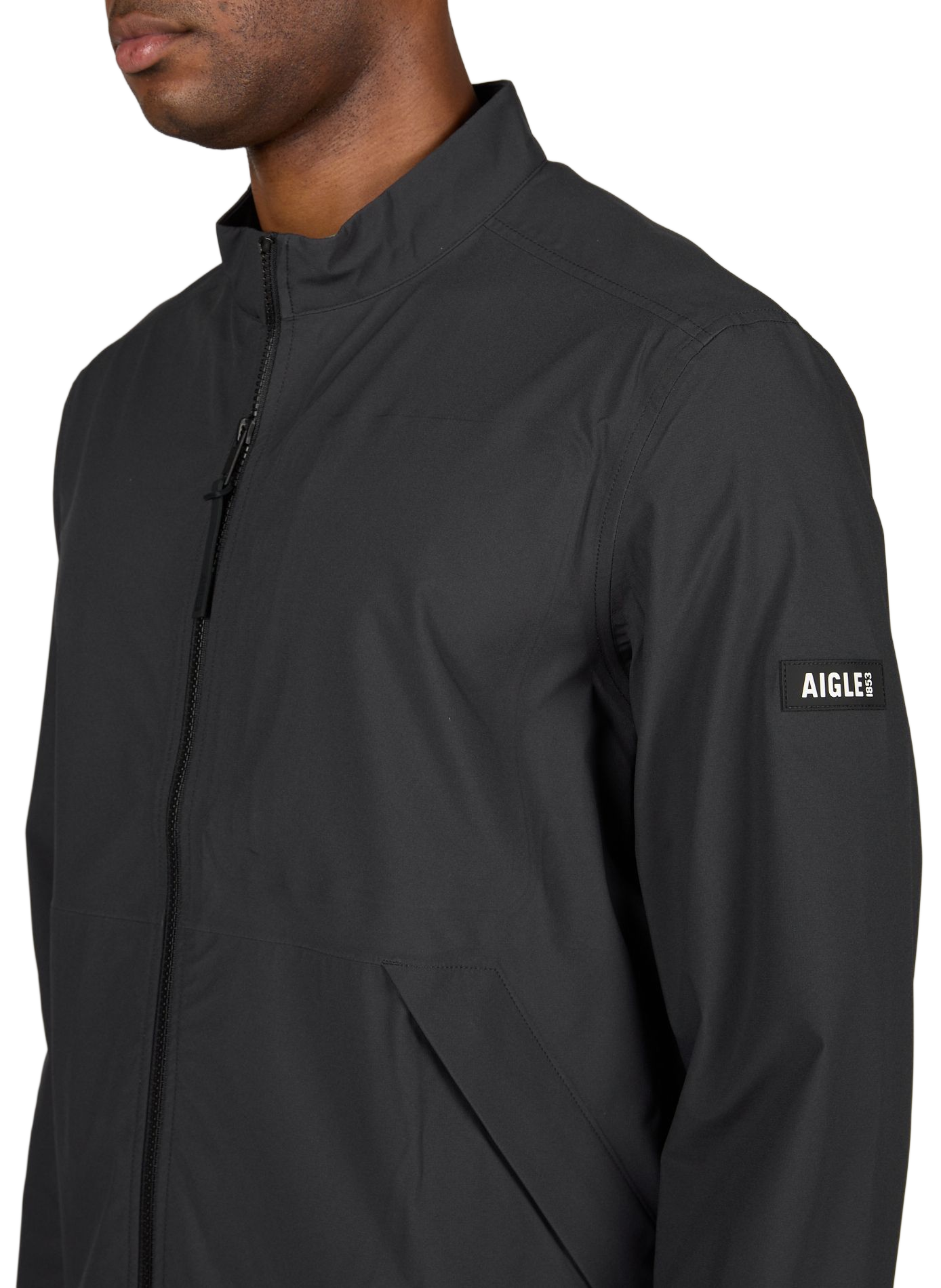 Blouson droit à col légèrement montant AIGLE Noir