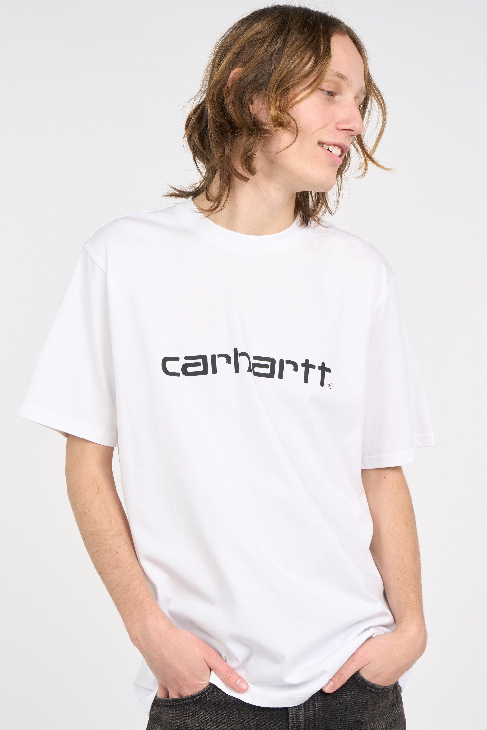 T-shirt script CARHARTT WIP Blanc