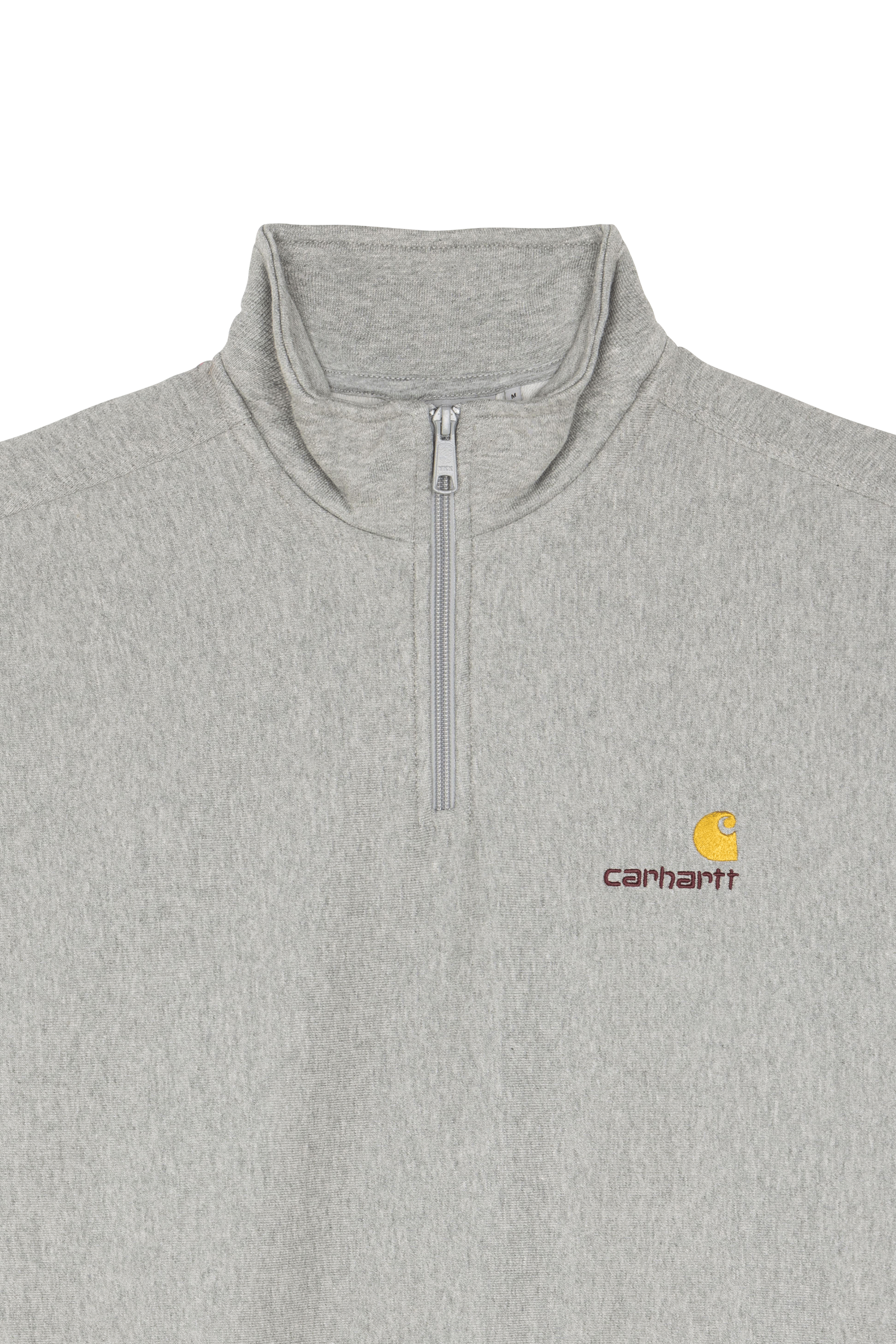 Sweat zippé half zip american script CARHARTT WIP Gris