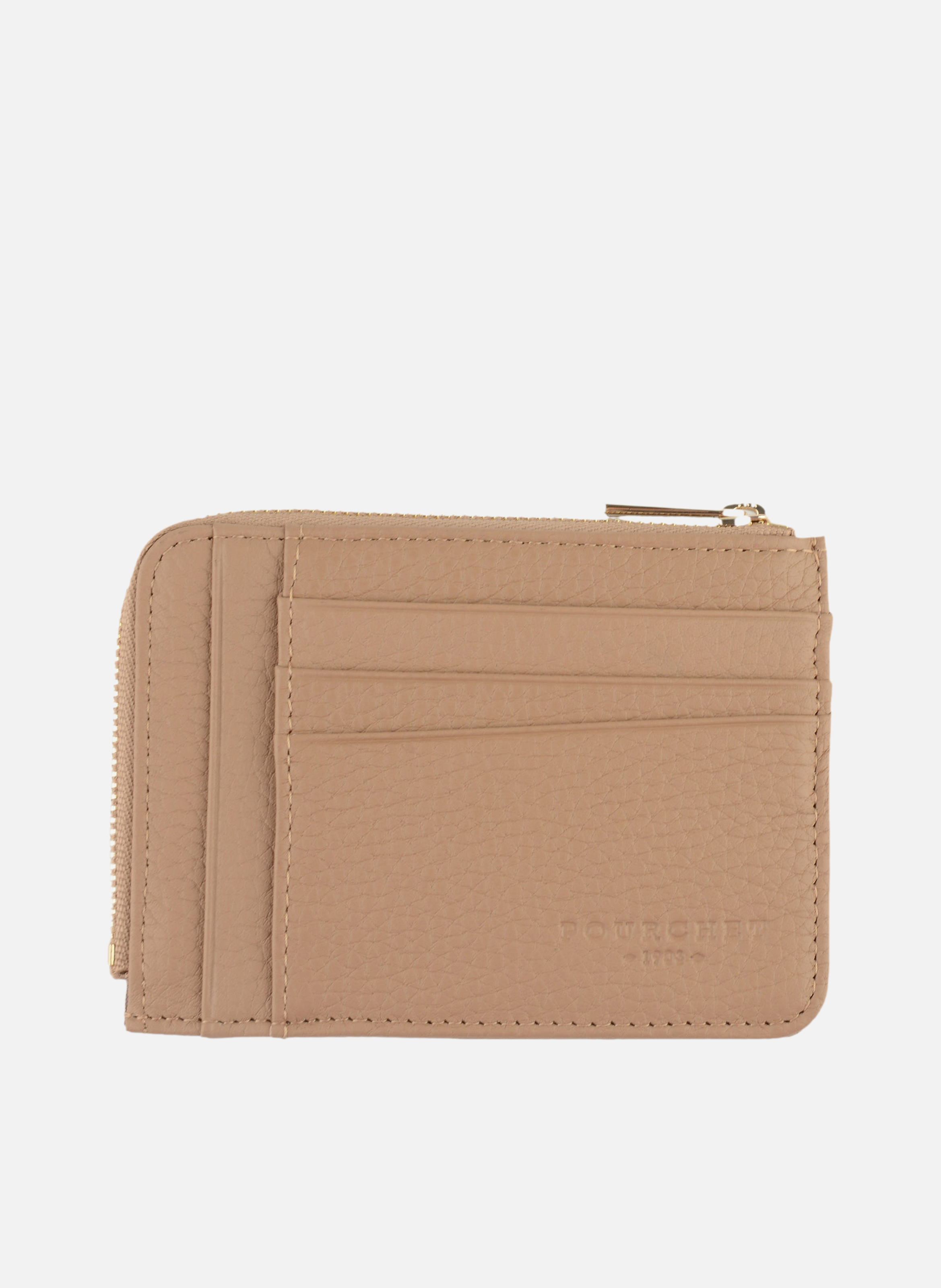 Club | porte-monnaie & porte-cartes en cuir de vachette POURCHET Marron