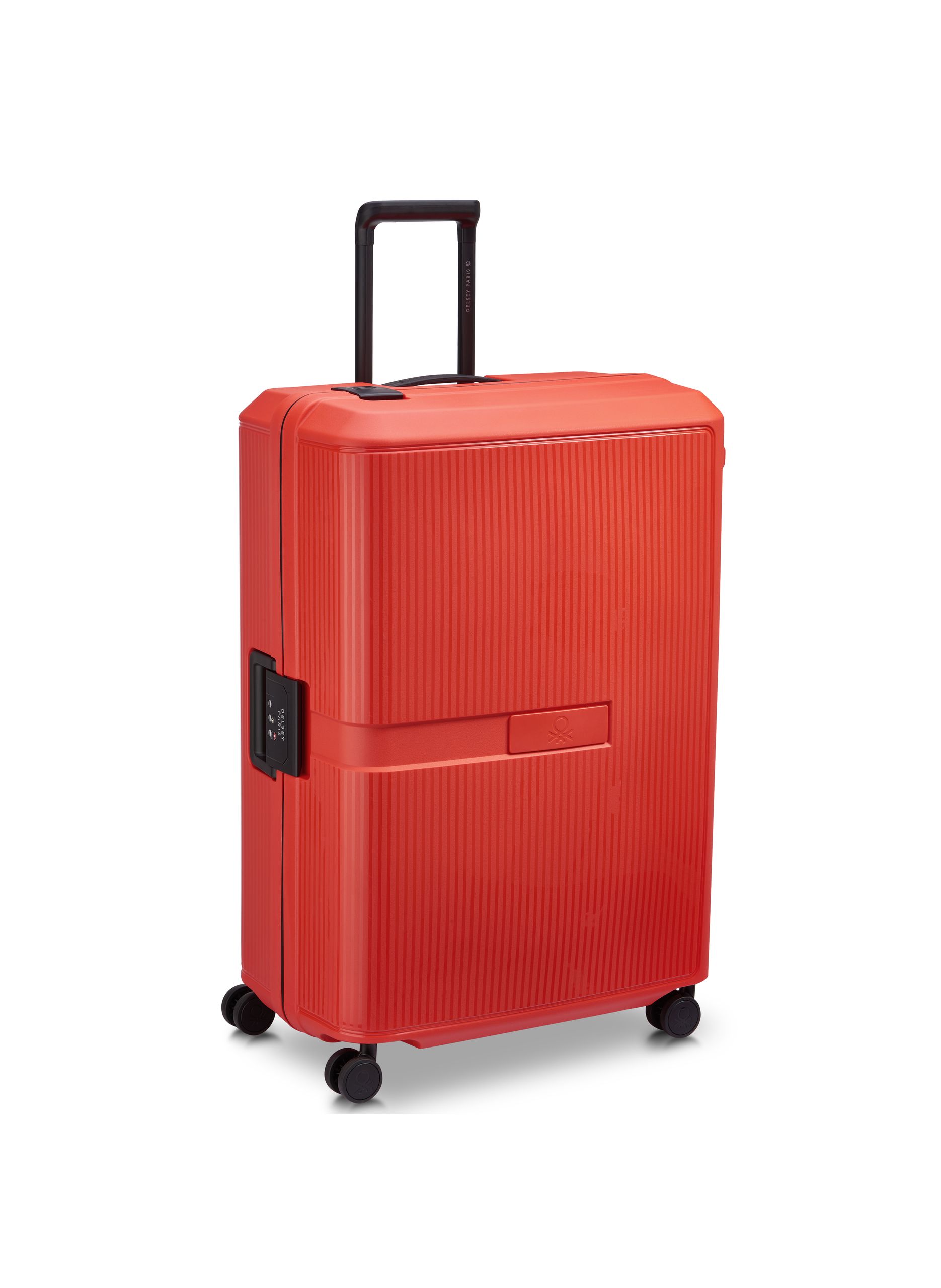 Valise soute rigide taille xl - color block hardside DELSEY PARIS Rouge