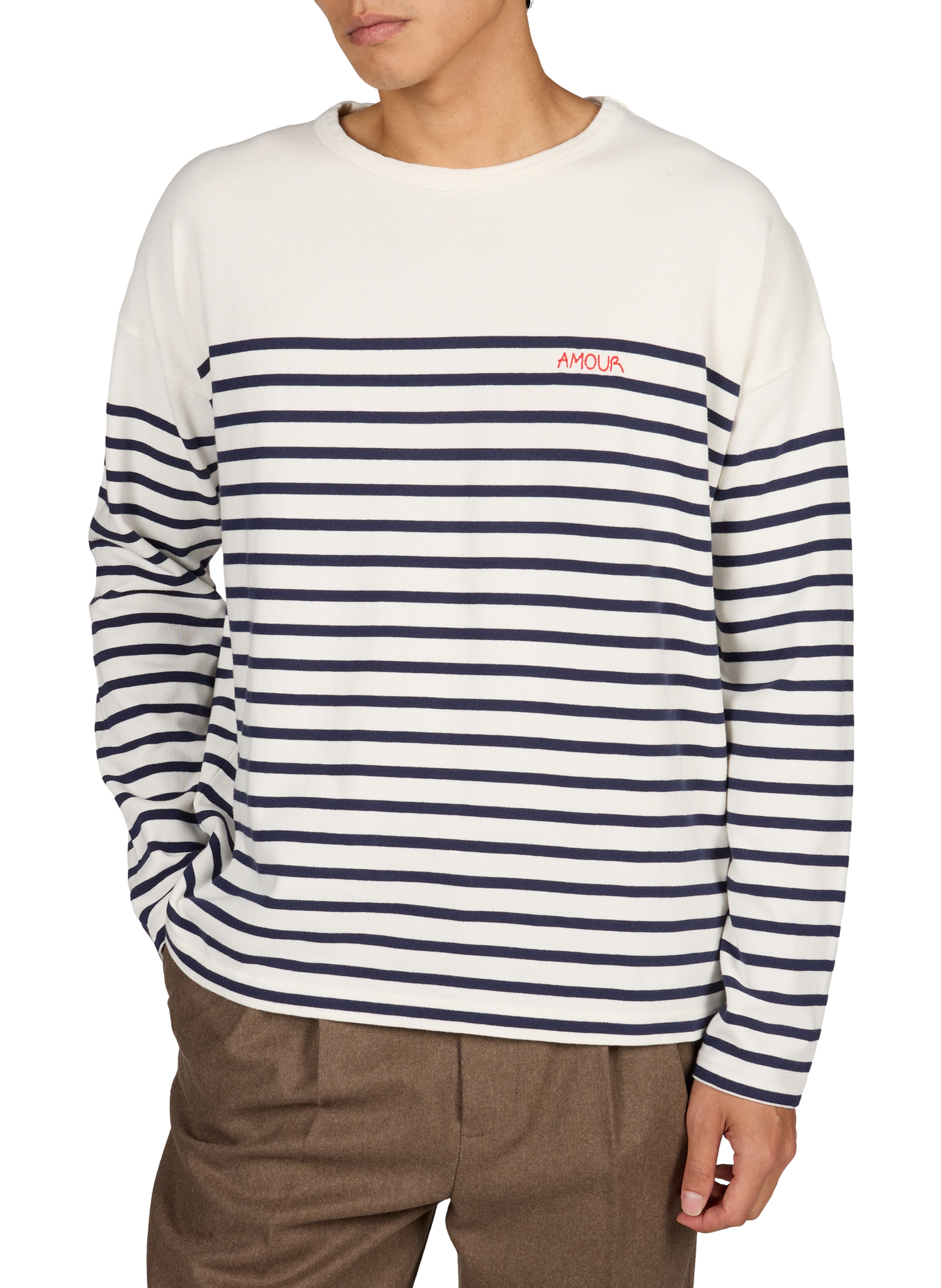 Striped straight t-shirt MAISON LABICHE White