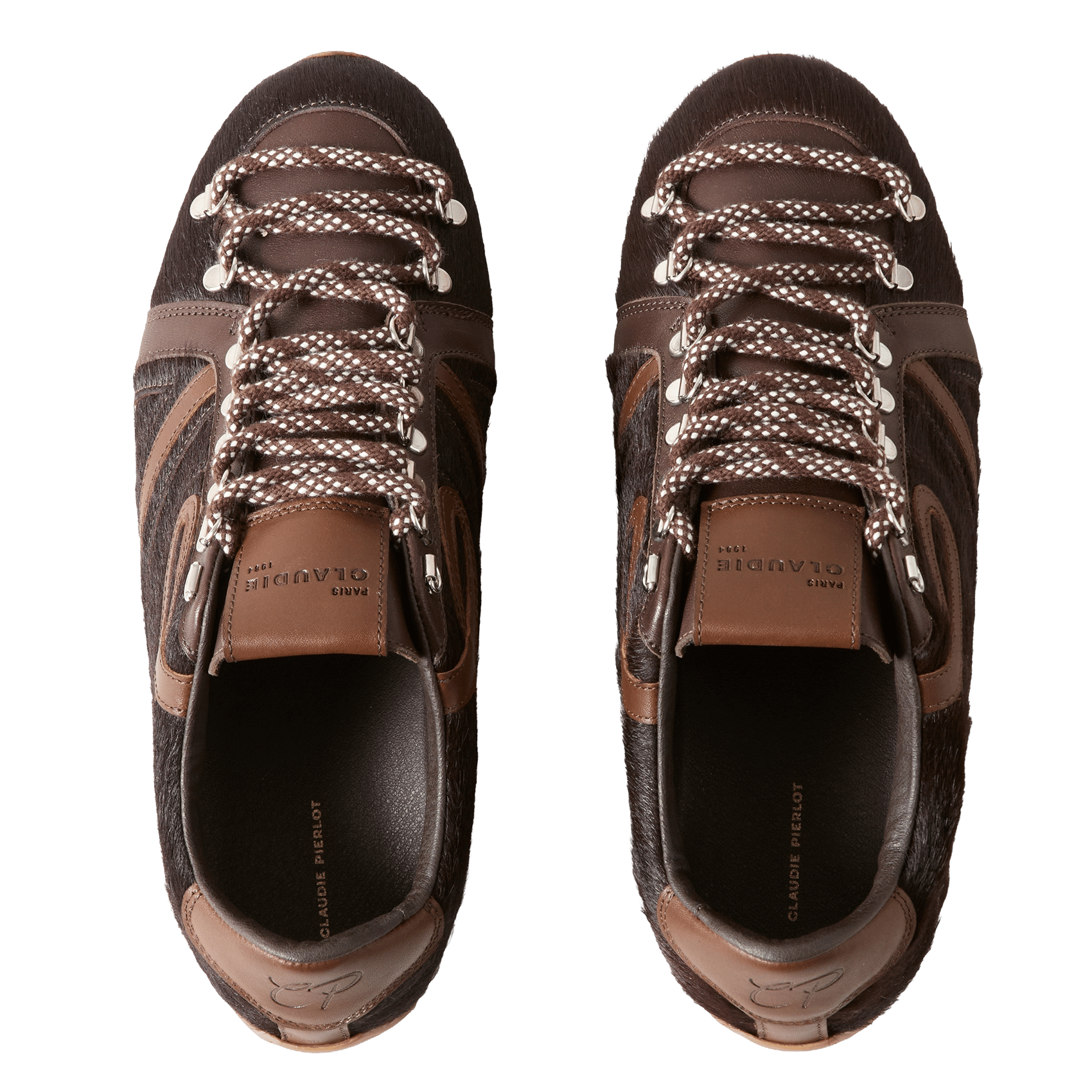 Baskets basses en cuir CLAUDIE PIERLOT Marron