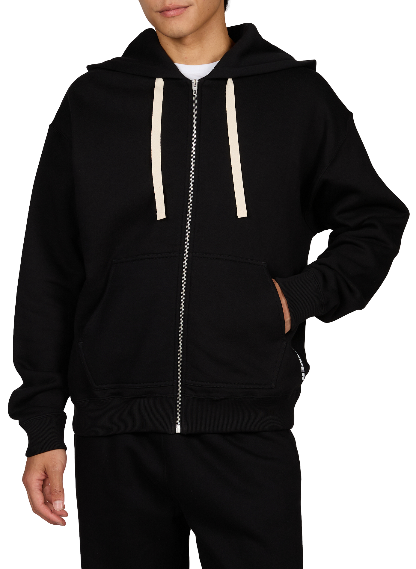 Oversized hoodie van katoen JIL SANDER Zwart