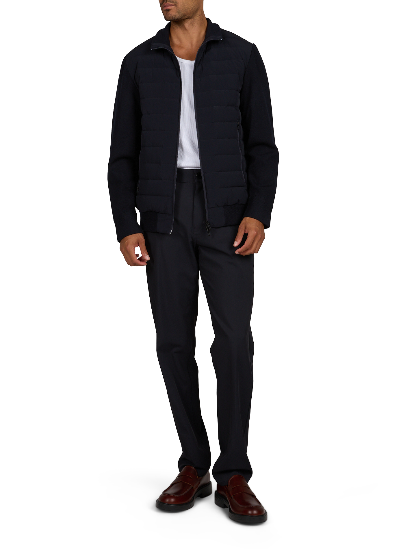 Doudoune col montant EMPORIO ARMANI Bleu