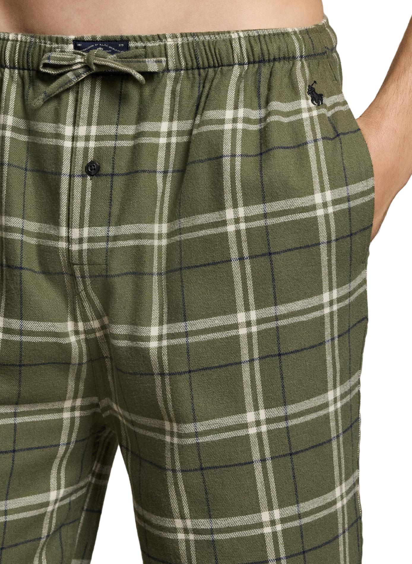 Ensemble de pyjama à carreaux en coton POLO RALPH LAUREN Vert