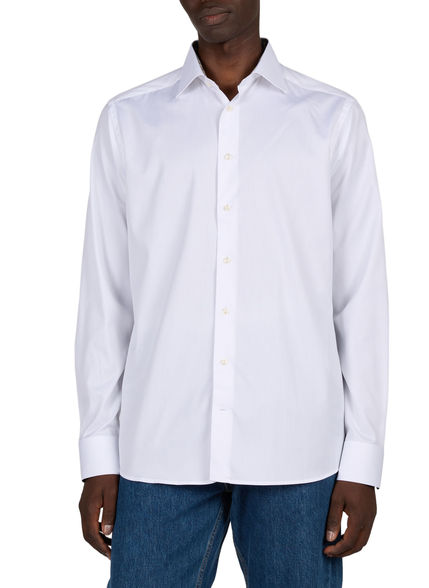 Straight classic collar shirt in cotton ETON White
