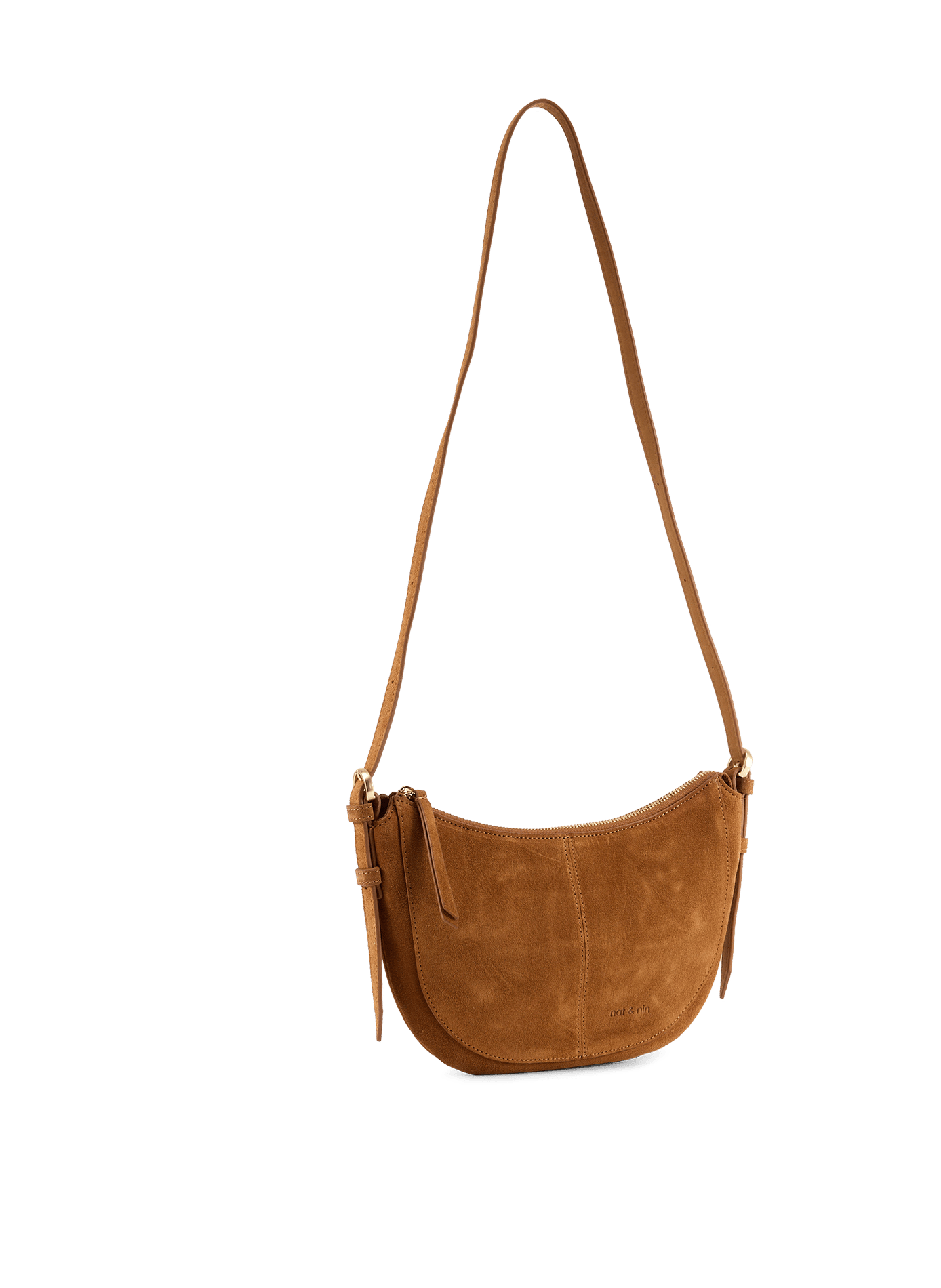 Mini Rodéo cowhide leather shoulder bags NAT & NIN Brown