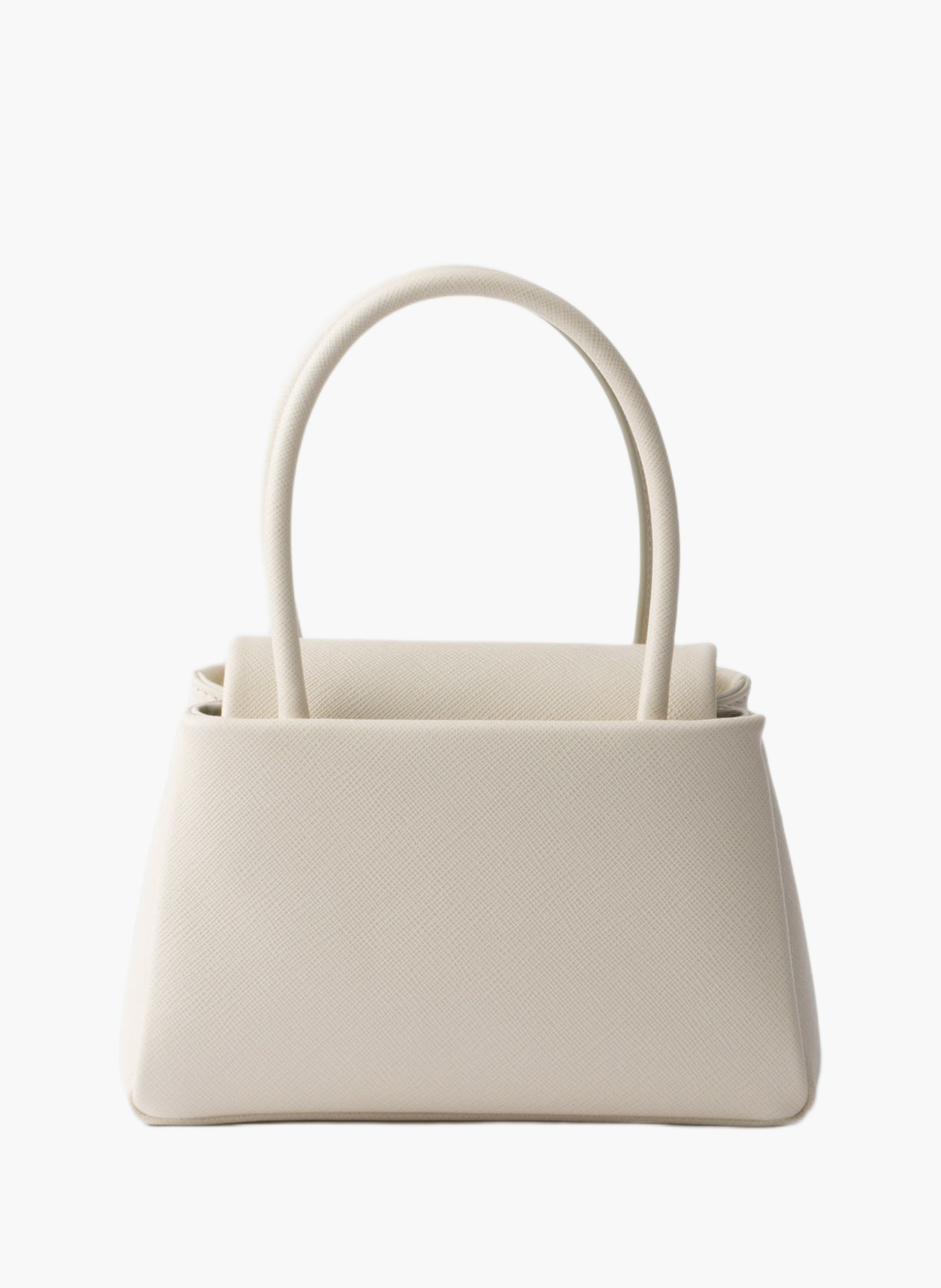 Mini sac à main prada passage en cuir saffiano PRADA Beige