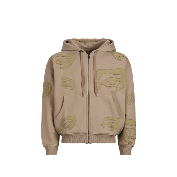 Sweat droit zippé en coton Sweat droit zippé en coton