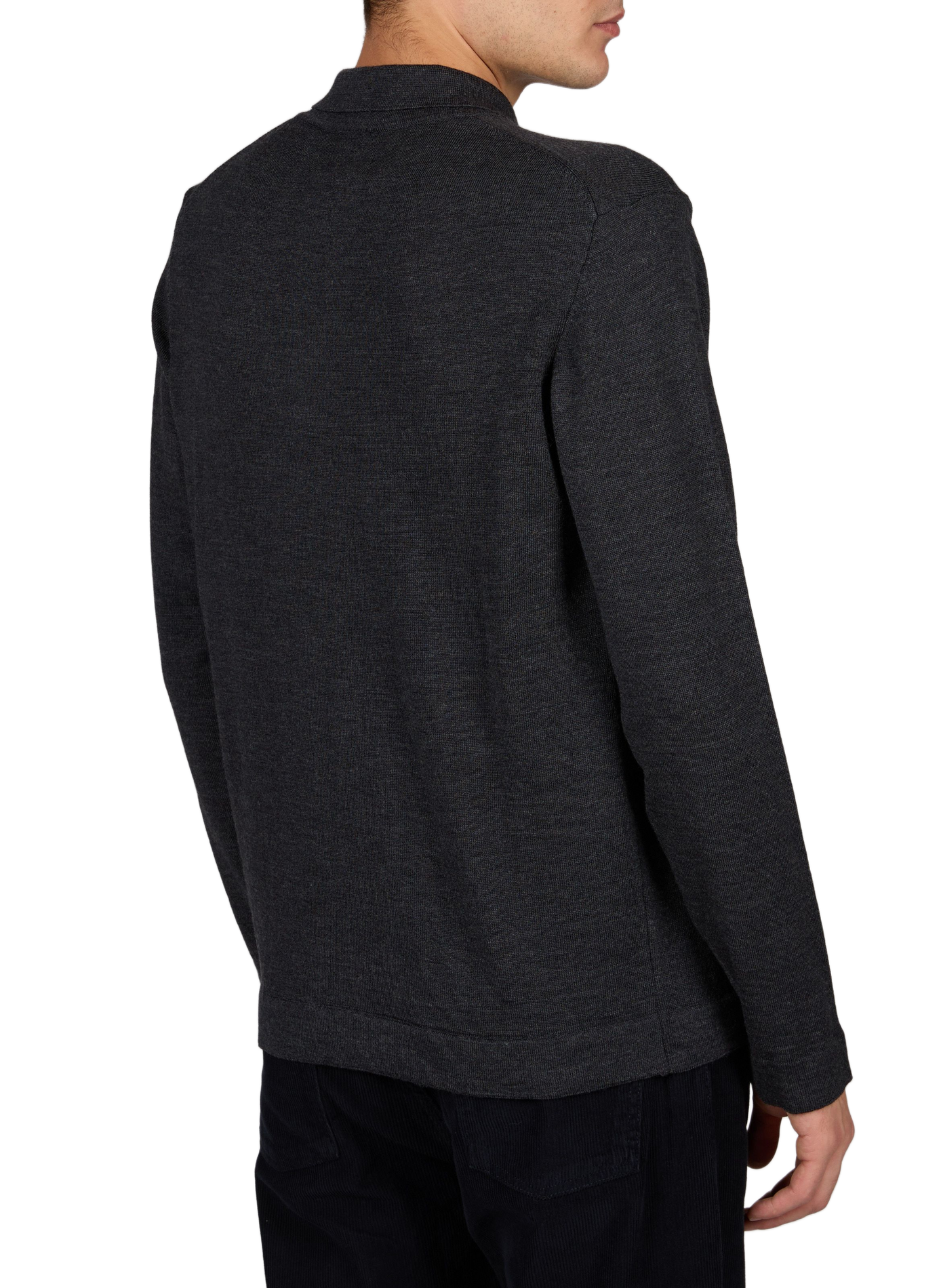 Straight-fit Alessio polo-neck sweater in wool | Grey LAFAURIE Men