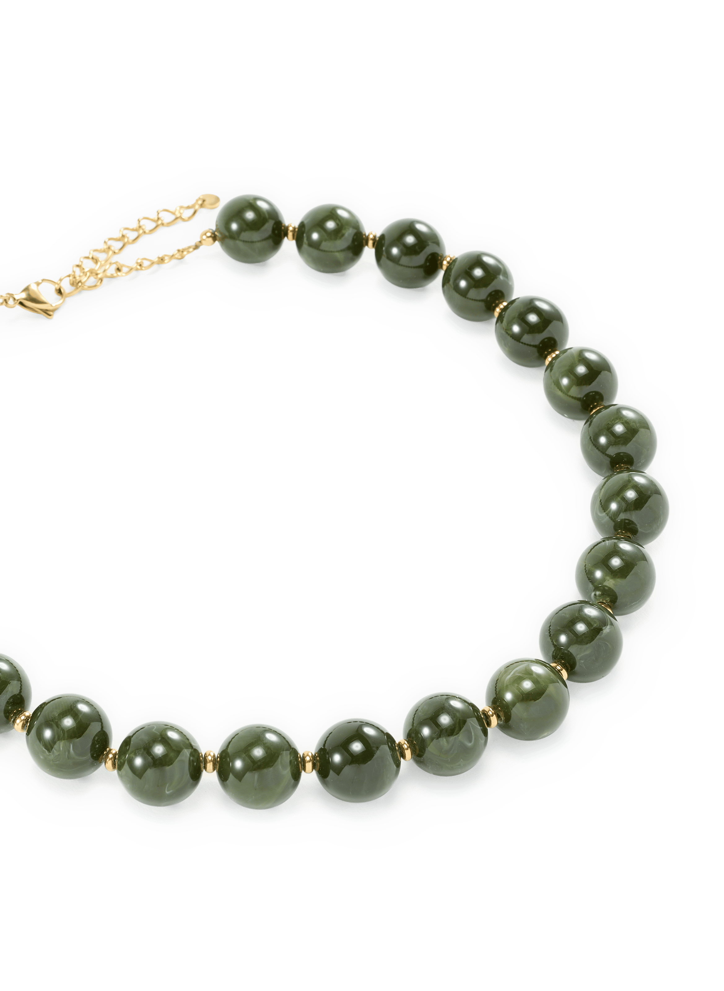Perlenhalskette AU PRINTEMPS PARIS Grun