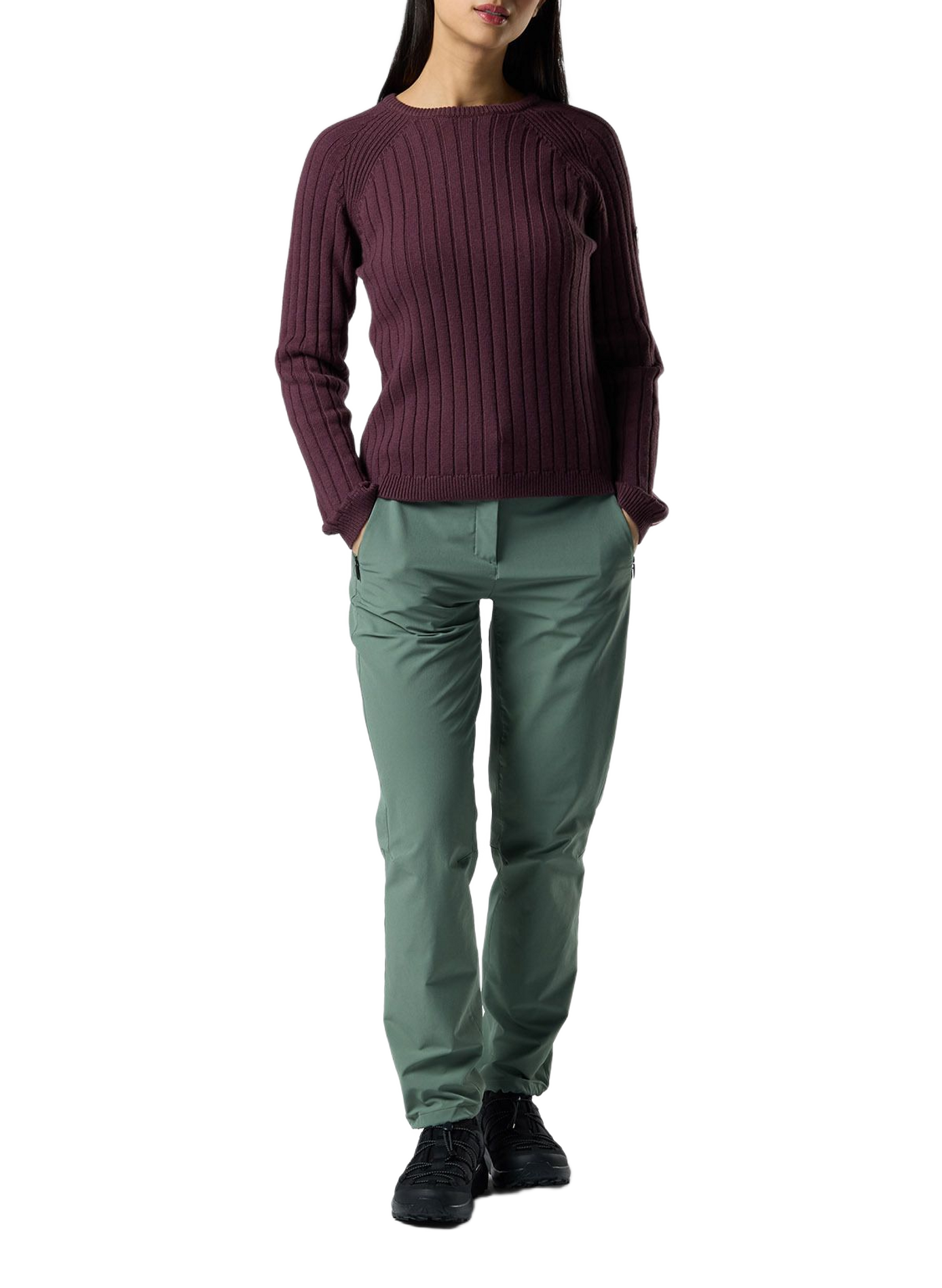 Figurbetonter Corbyr Pullover aus Wolle und Baumwolle ROSSIGNOL Schwarz