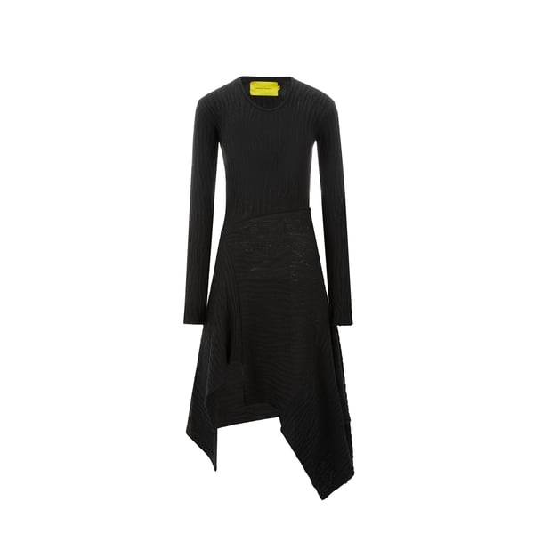 Robe asymétrique en coton recyclé