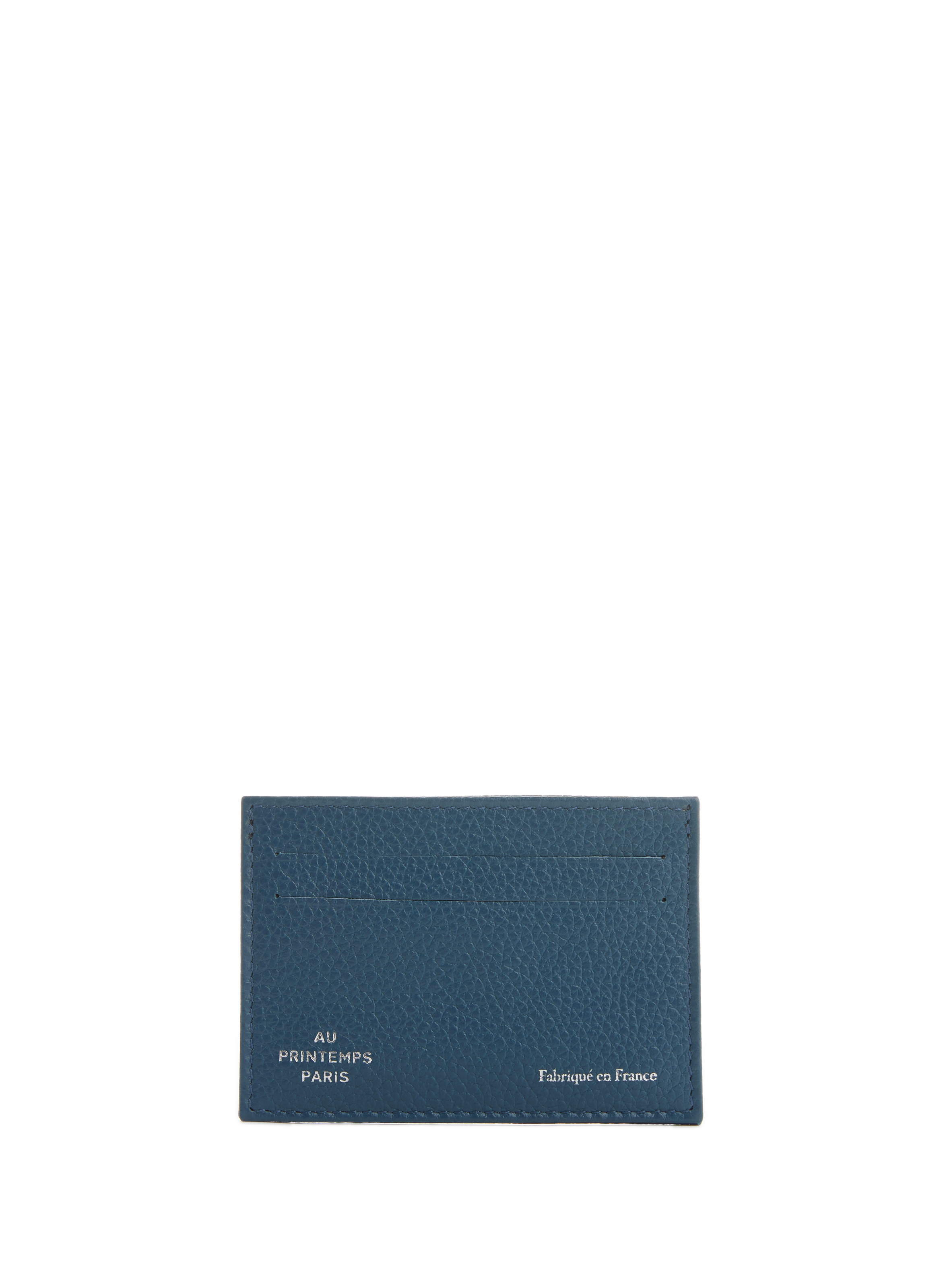 AU PRINTEMPS PARIS  Leather card holder Blue