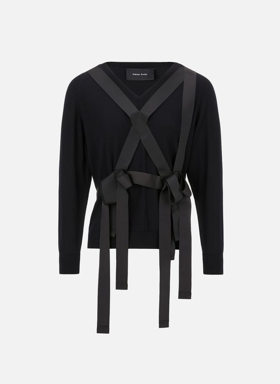 Pull en laine avec détail harnais SIMONE ROCHA Pull en laine avec détail harnais SIMONE ROCHA