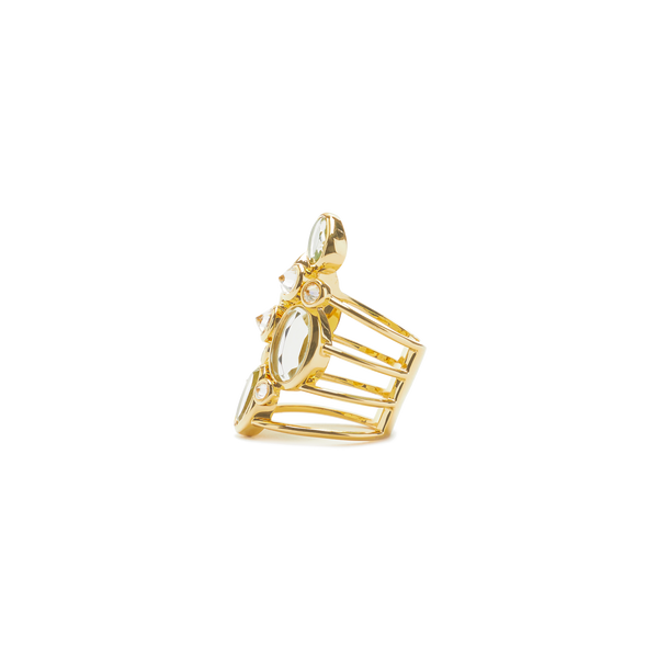 Isharya Limelight Statement Ring In Gold