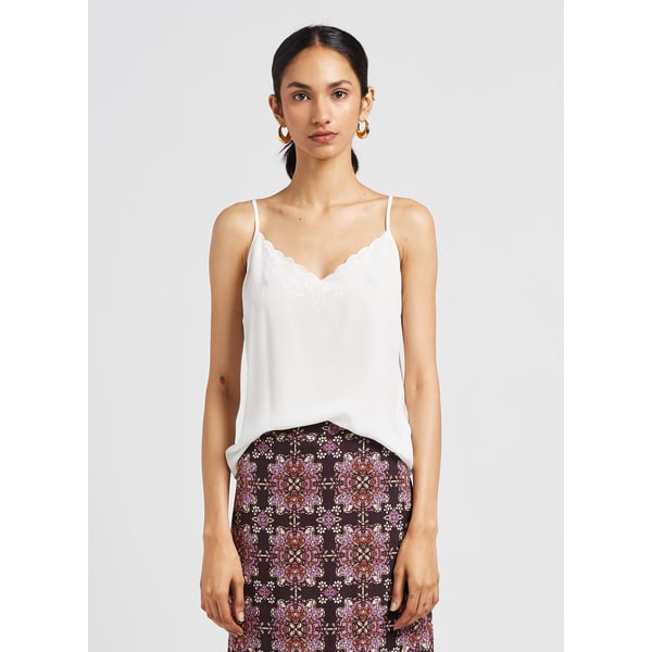 Caraco brodé en soie