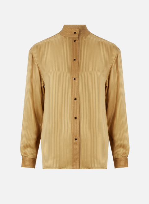Valois silk shirt Golden MAISON SARAH LAVOINE 