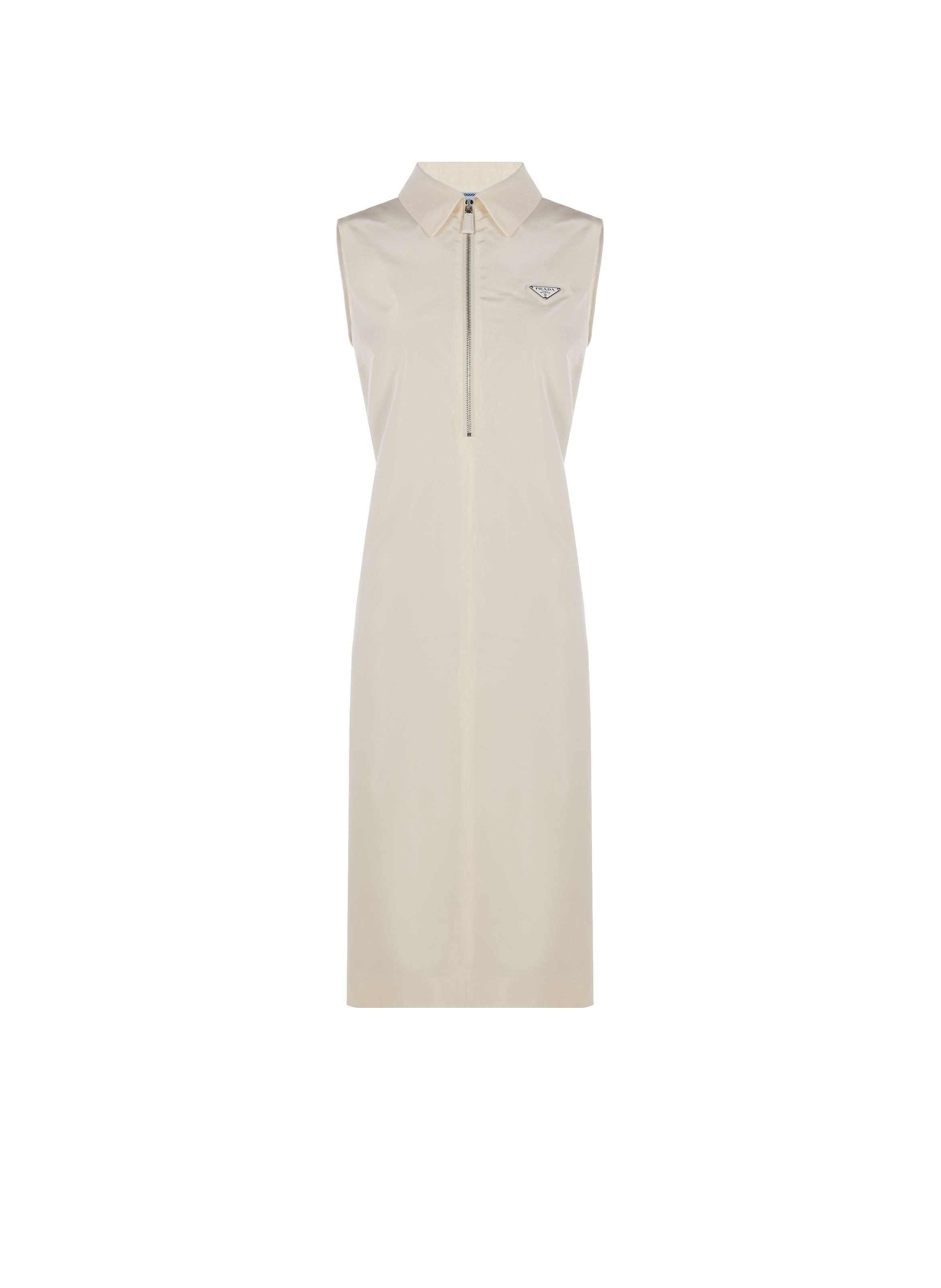 Robe midi avec soie PRADA Blanc