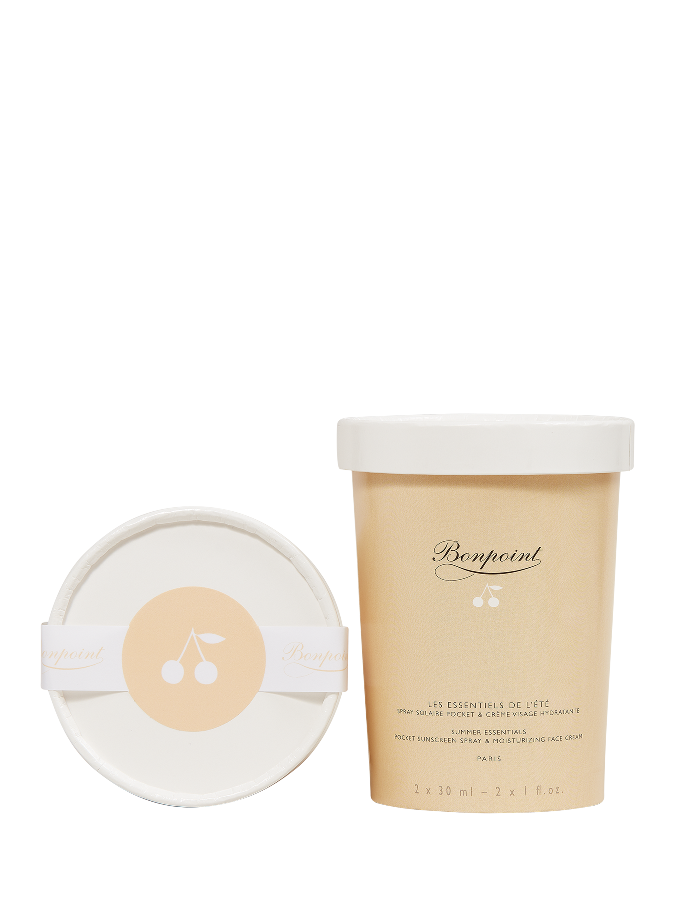 Les essentiels de l'été - Pocket solaire SPF50+ & Crème visage hydrante BONPOINT No color