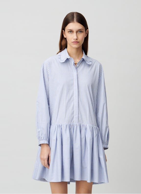 Robe babydoll à carreaux en coton Multicolore by CLAUDIE PIERLOT CLAUDIE PIERLOT Robe babydoll à carreaux en coton Multicolore
