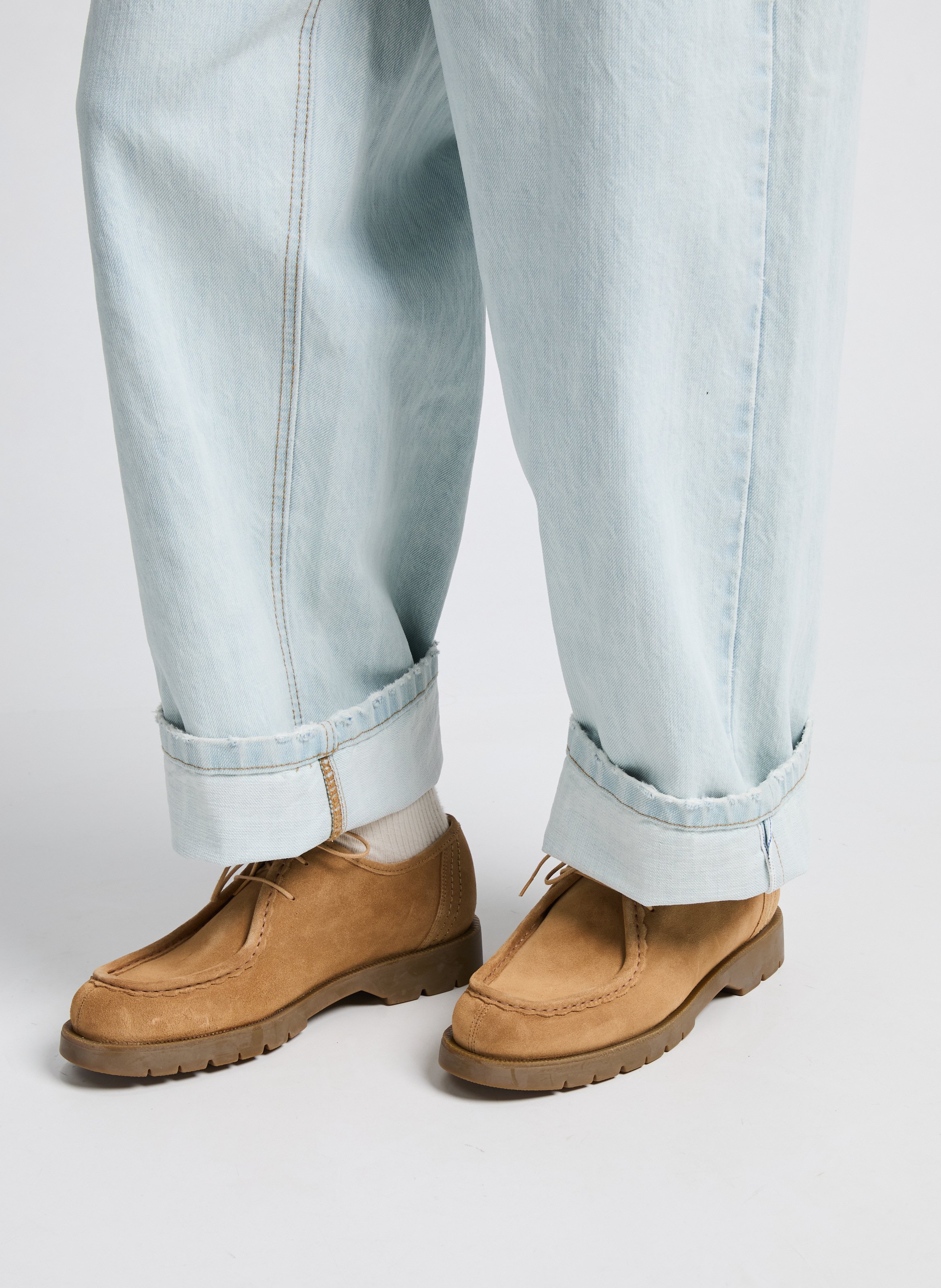 Padror leather derby shoes Beige