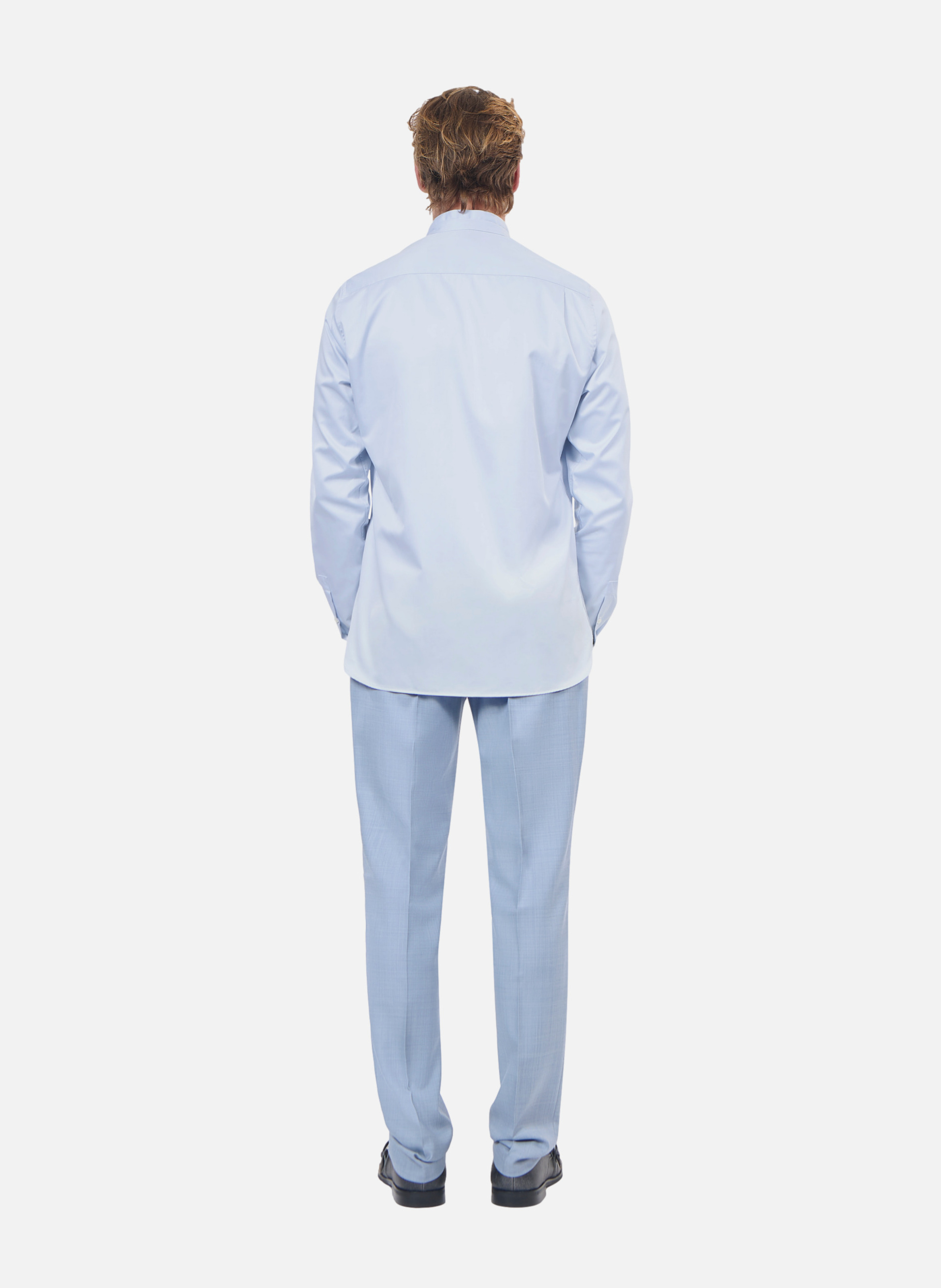 Chemise en coton col officier THE KOOPLES Bleu