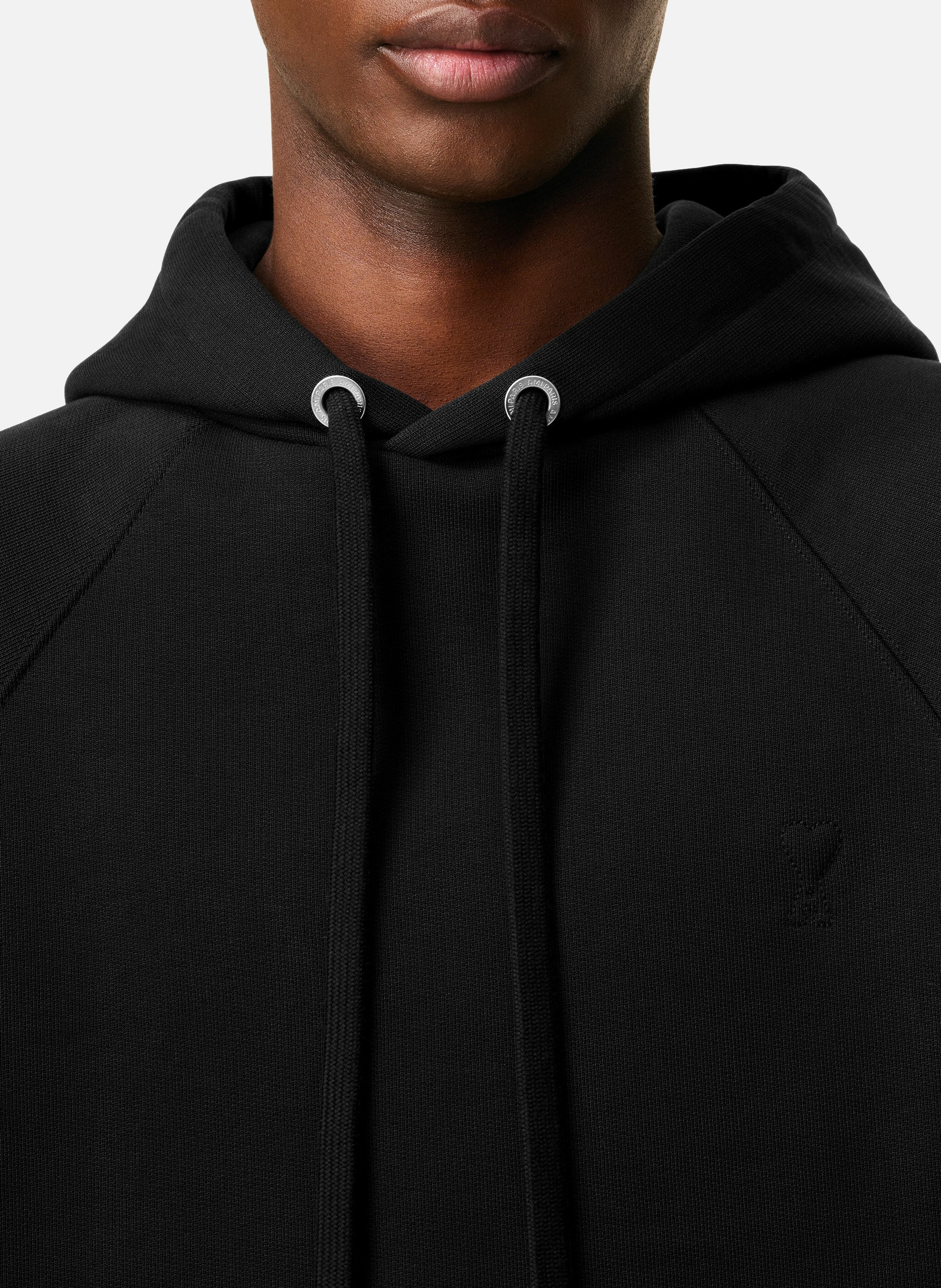 Hoodie ami de coeur en coton unisexe AMI PARIS Noir