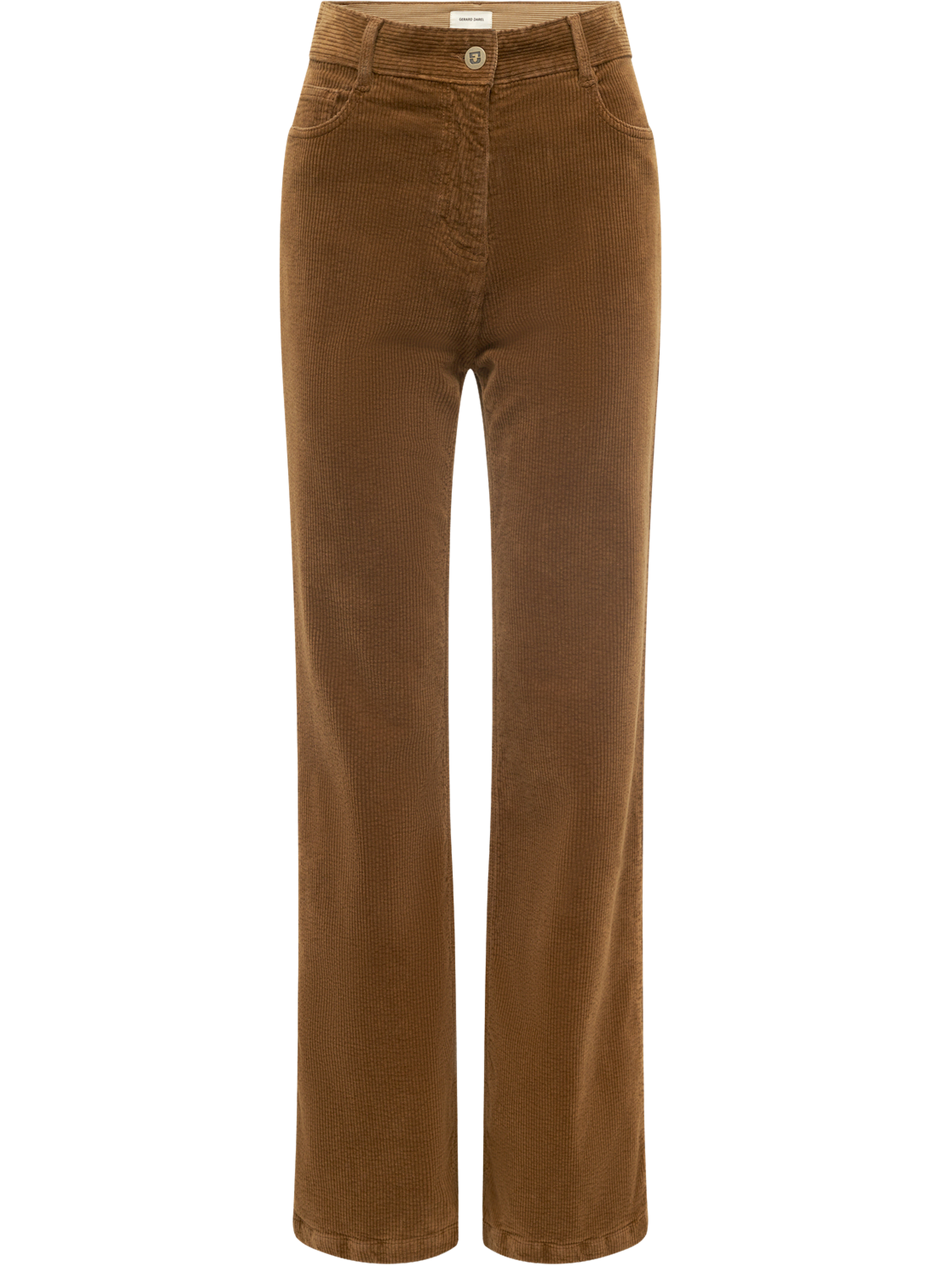 Pantalon flare en velours côtelé - chantal GERARD DAREL Marron