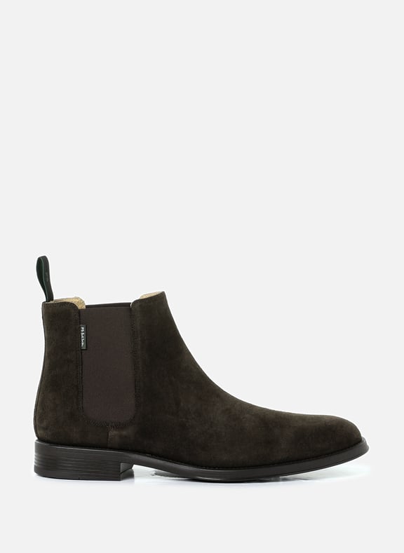 Augustus Suede Leather Ankle Boots Brown by PAUL SMITH PAUL SMITH Augustus Suede Leather Ankle Boots Brown