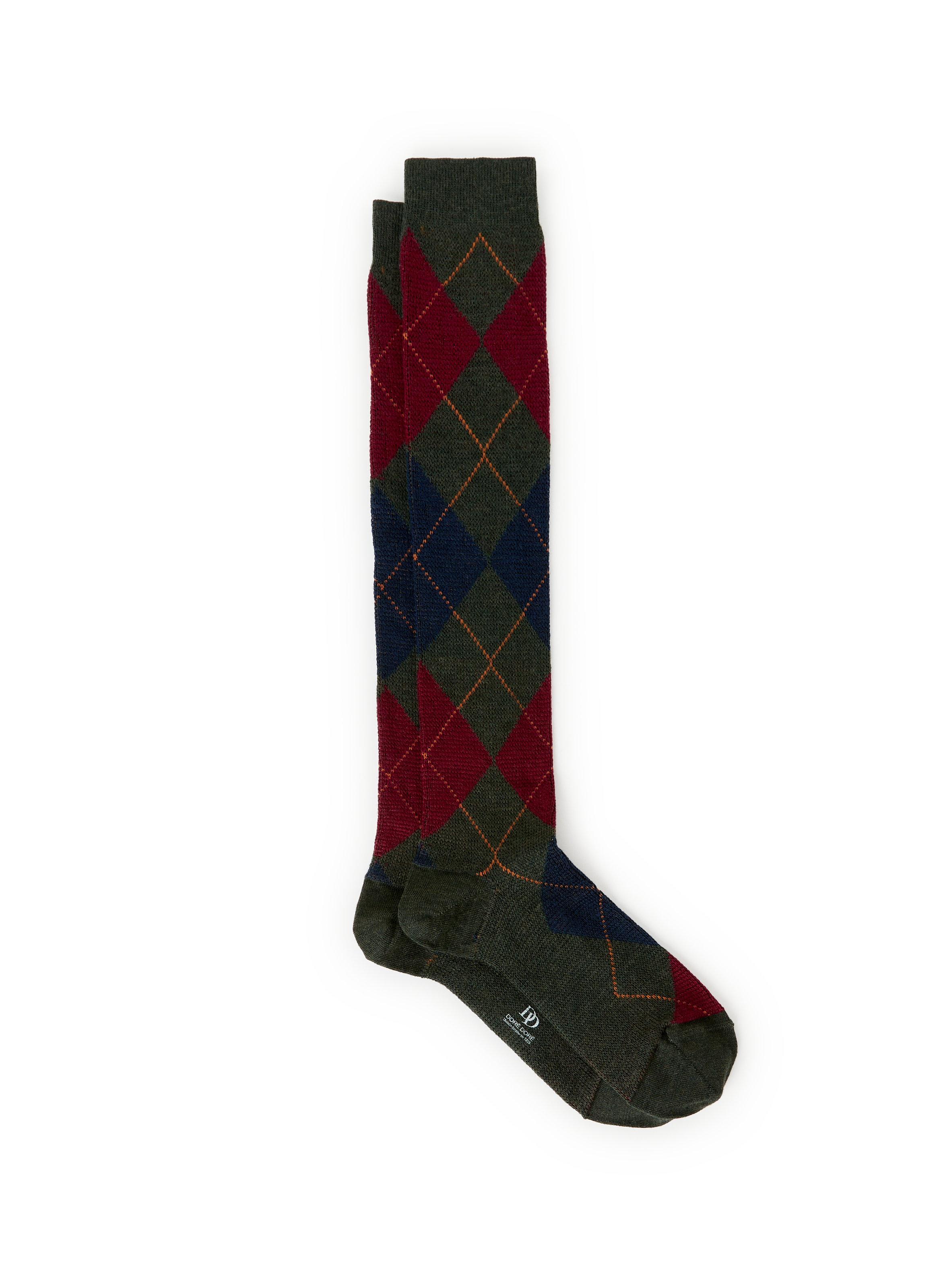 DORÉ DORÉ Chaussettes hautes en laine mélangée Vert