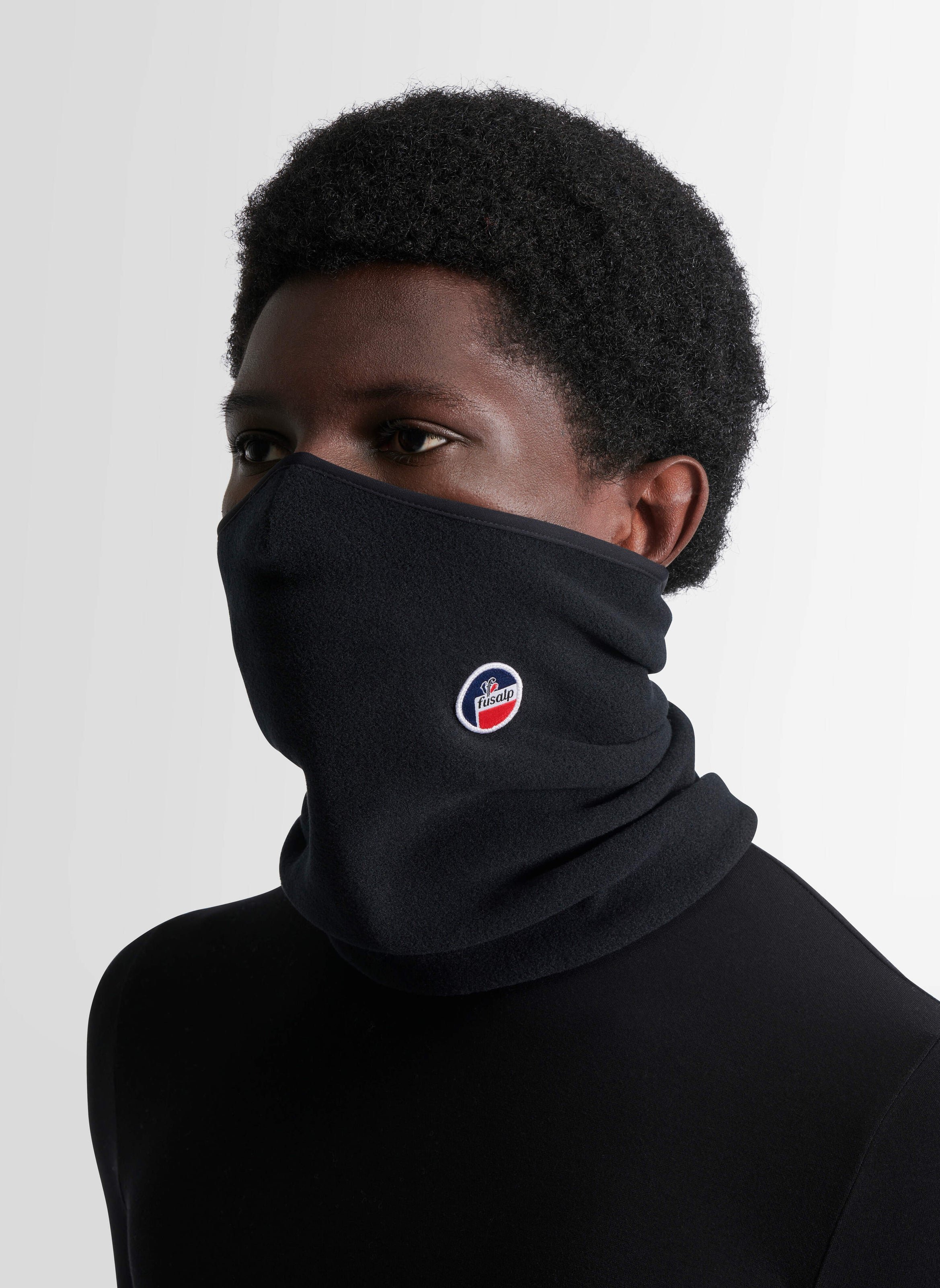 Tour de cou mixte polyester FUSALP Noir