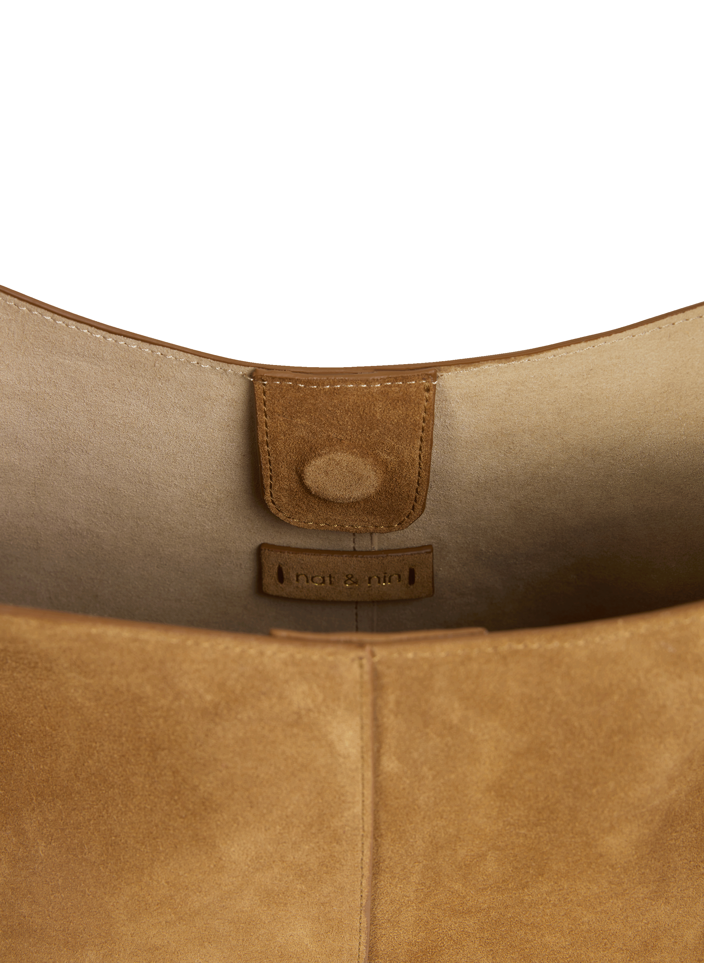 Sac Donna porté épaule en cuir suédé NAT & NIN Marron