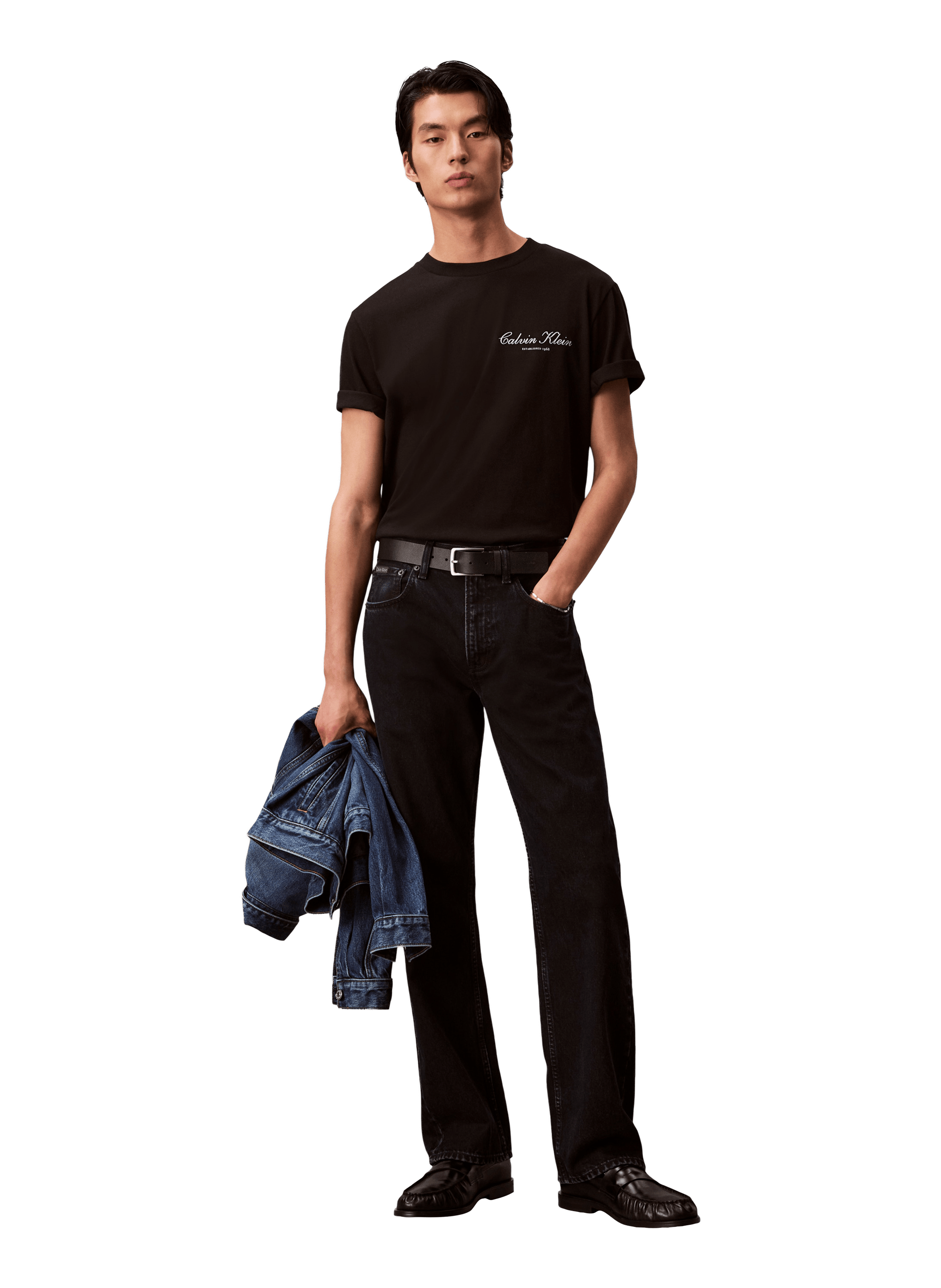 T-shirt à logo en coton  CALVIN KLEIN Noir