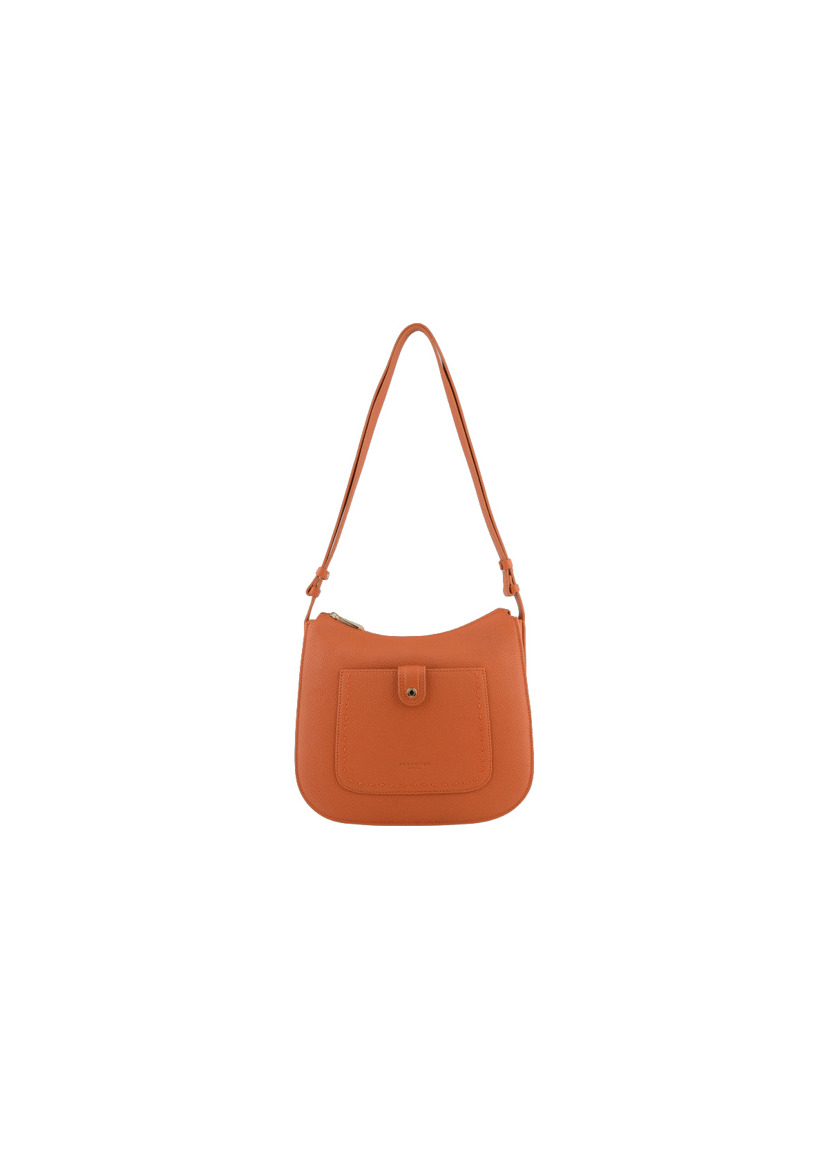 Bride Soft | Sac porté travers en cuir de vachette POURCHET Orange