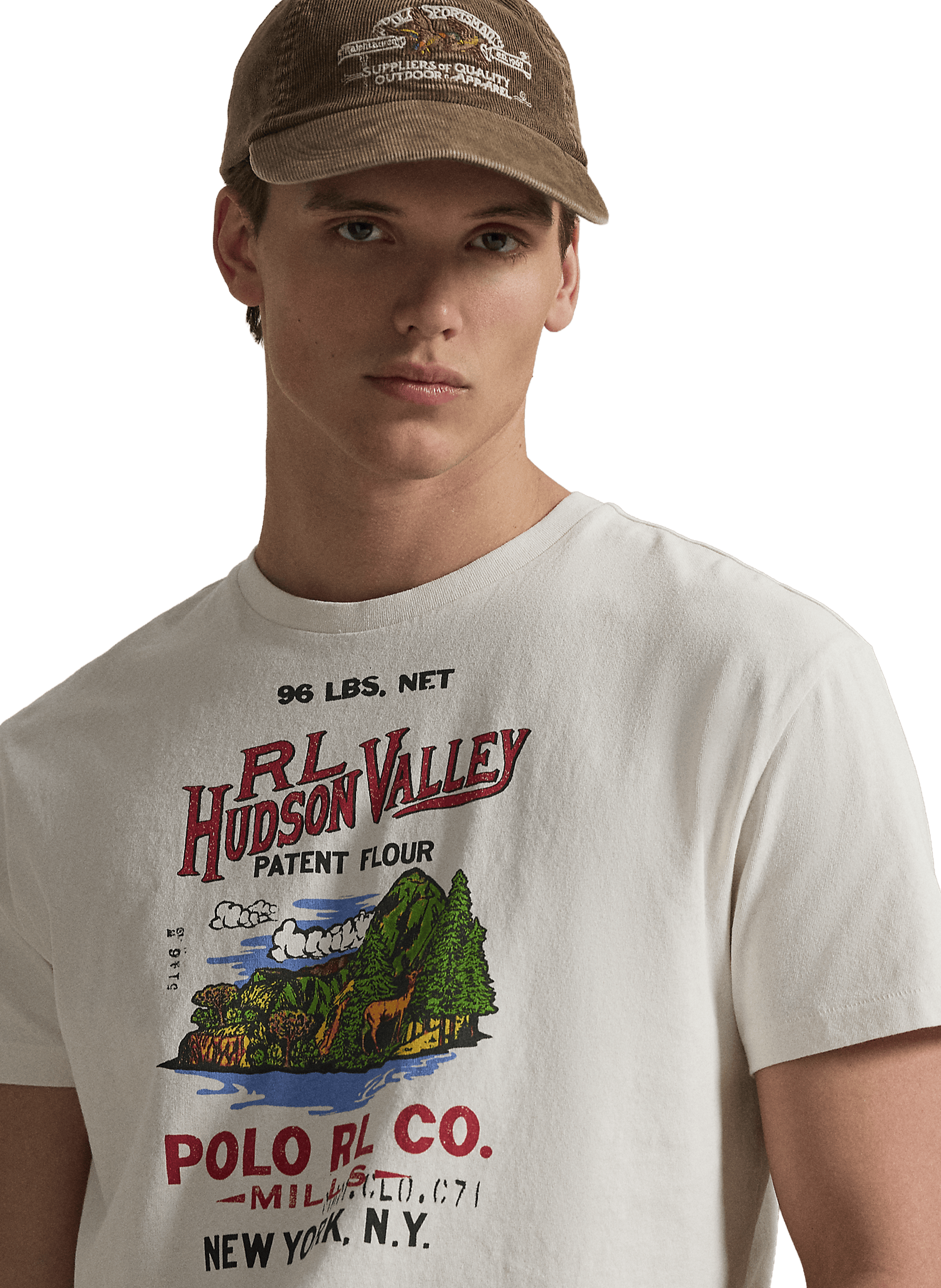 Tee shirt imprimé en coton POLO RALPH LAUREN Blanc