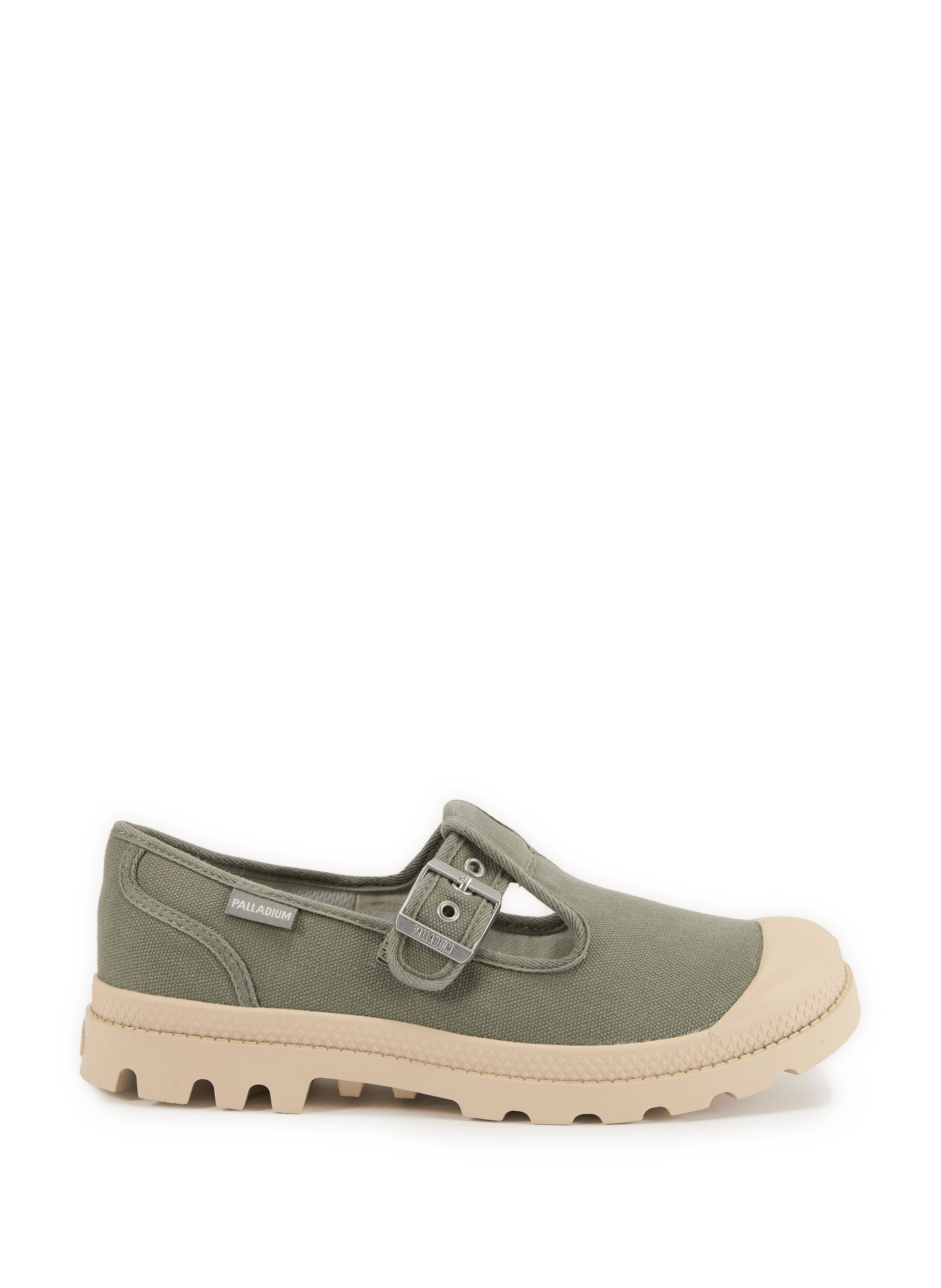 Pampa M-Jane Washed mixed cotton piqué shoes PALLADIUM Khaki