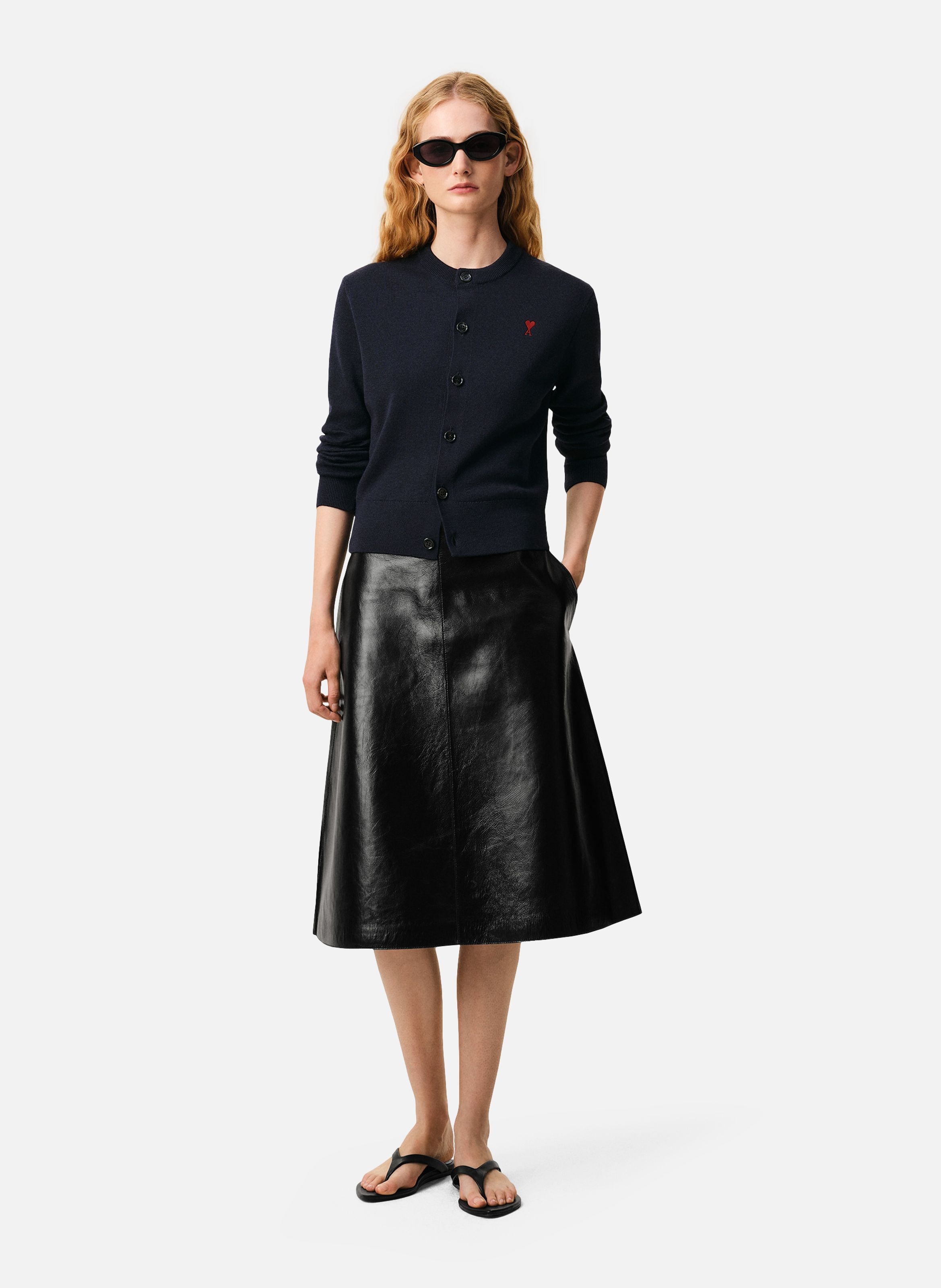 Cardigan Ami De Coeur En Laine AMI PARIS Bleu