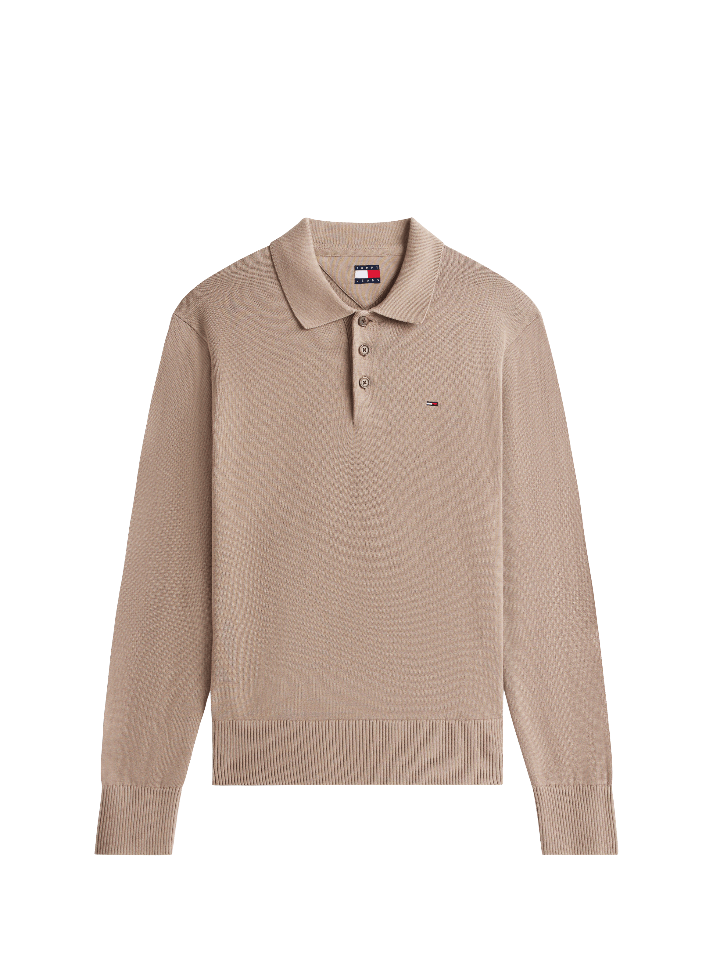 Long sleeve polo shirt TOMMY HILFIGER Brown