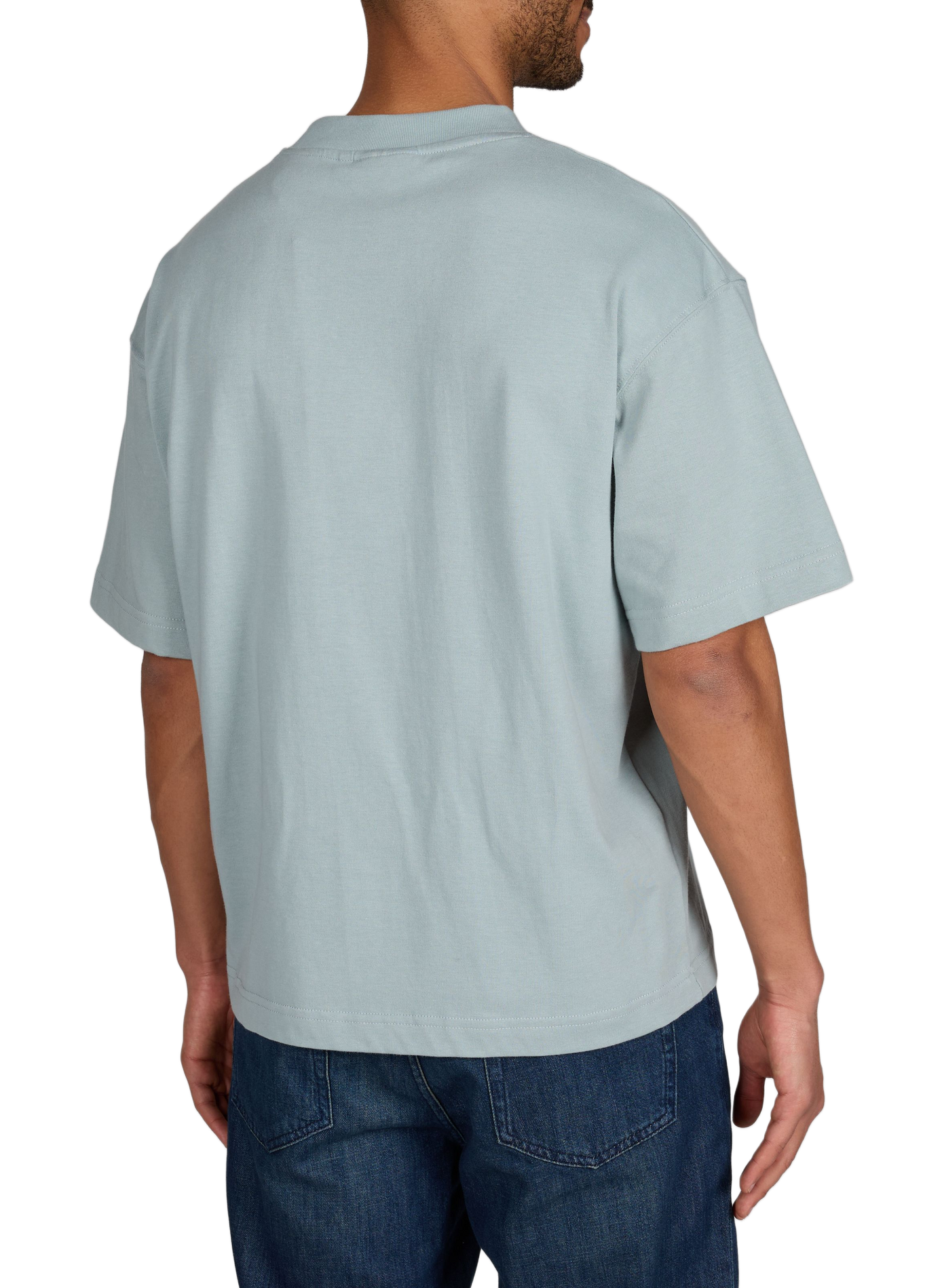 Embroidered straight fit Yellowstone recycled cotton t-shirt FAGUO Grey