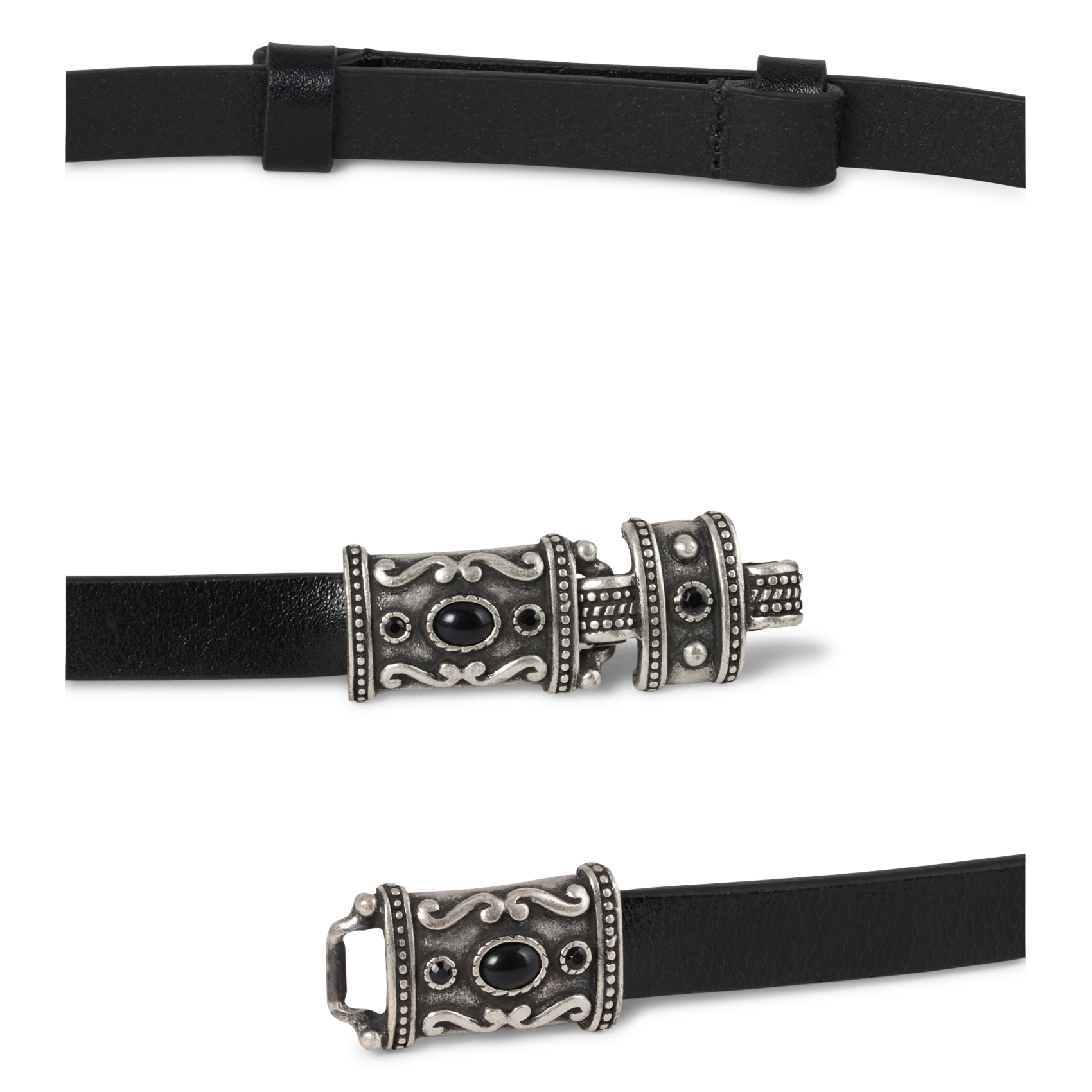Ceinture en cuir bara BA&SH Noir