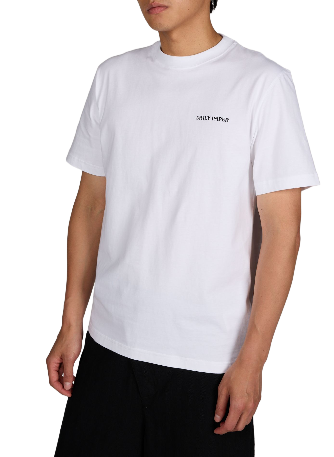 Tee-shirt col rond en coton DAILY PAPER Blanc