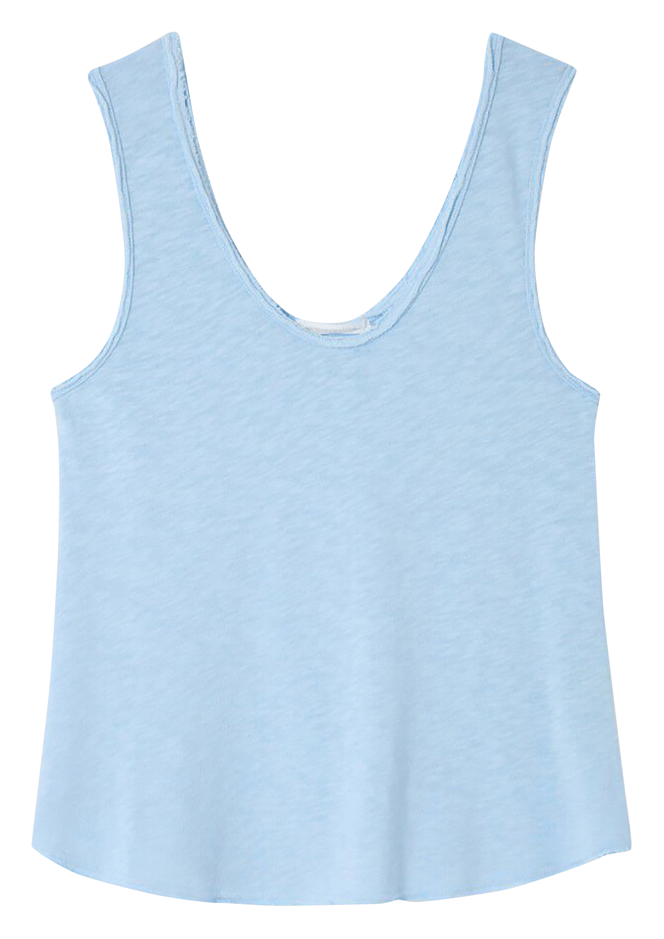 Débardeur col rond droit en coton sonoma AMERICAN VINTAGE Bleu