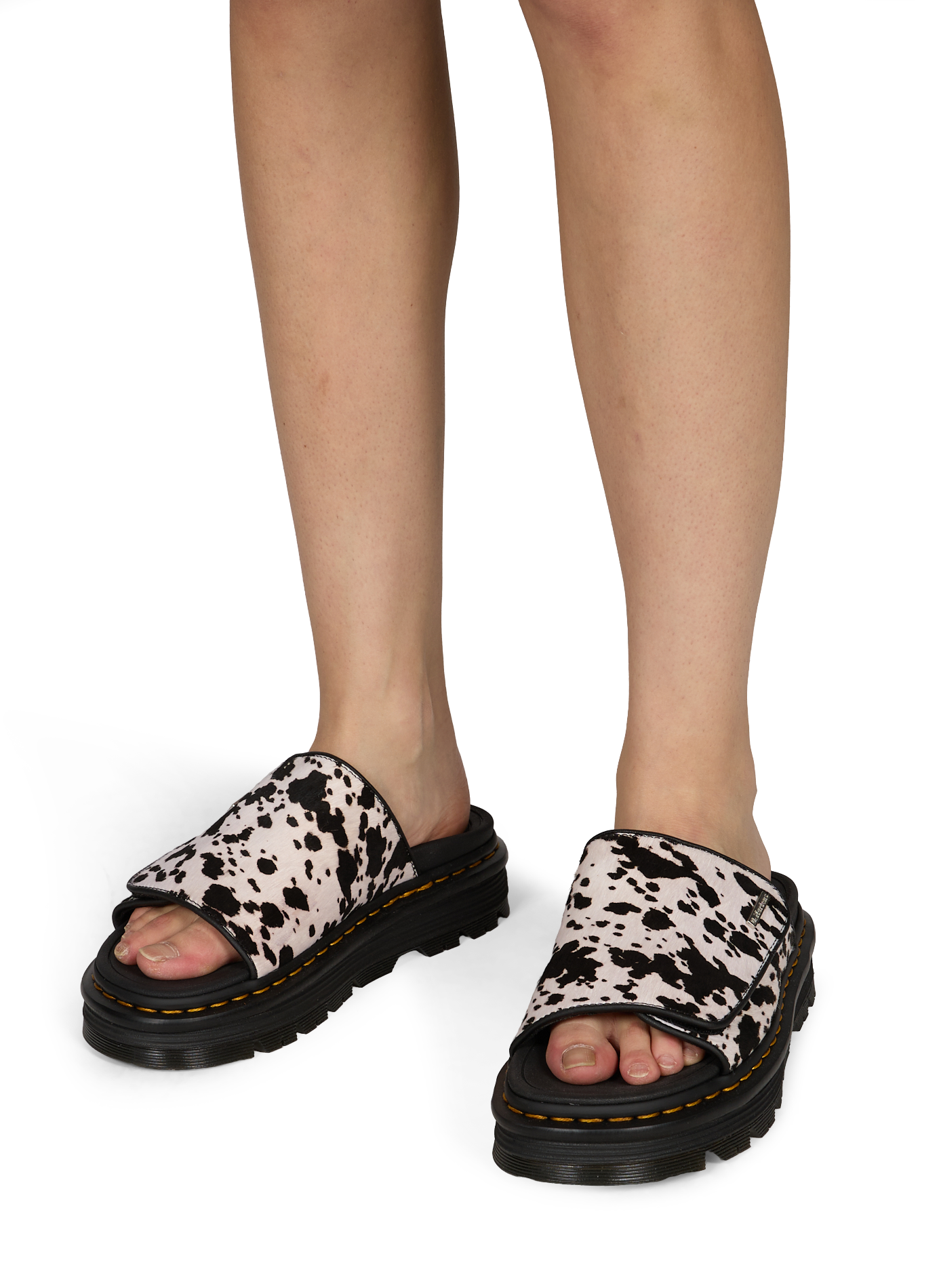 Zebzag Hair-On Dalmatian Leather Platform Sandals DR. MARTENS Multicolour