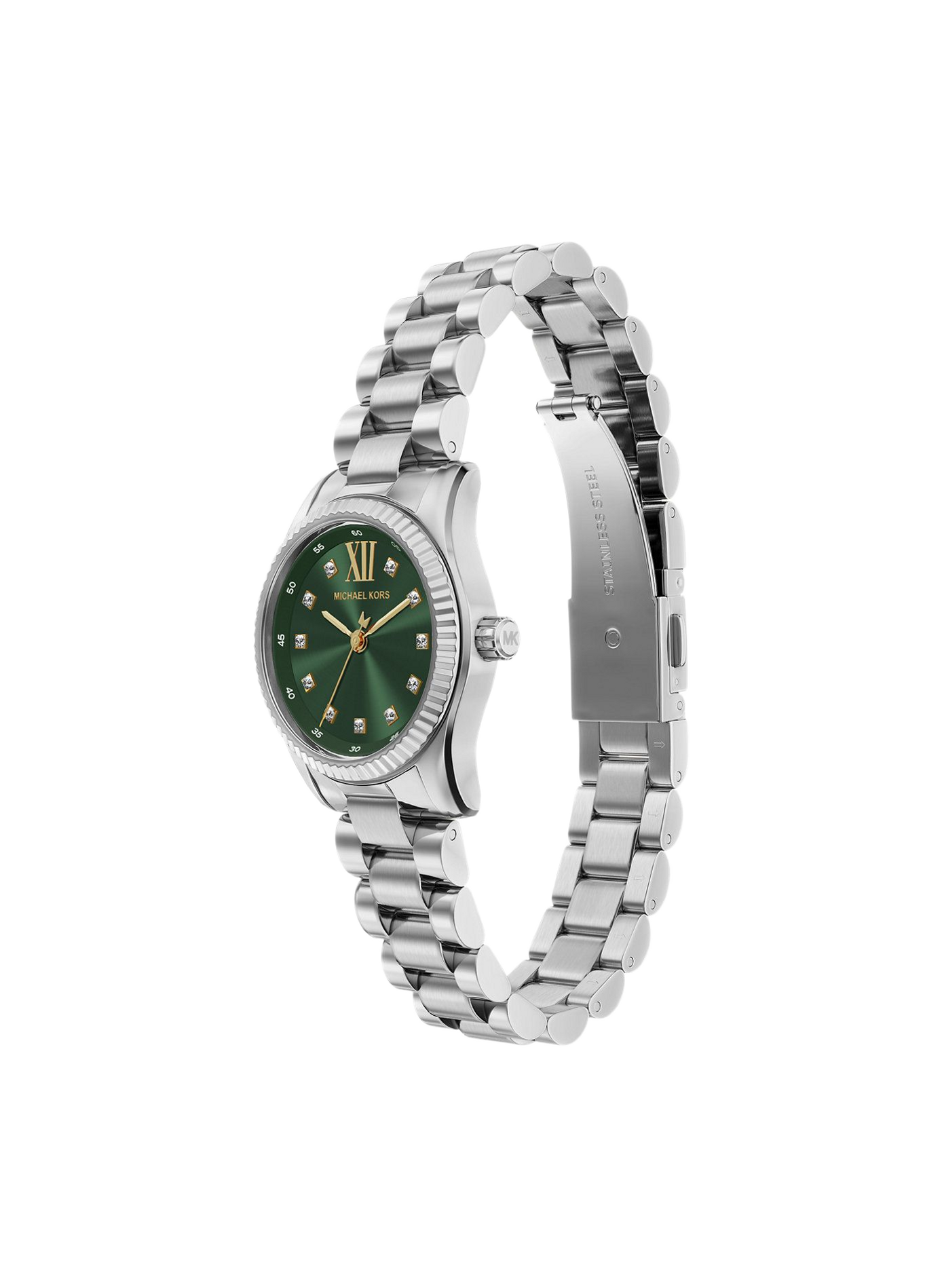Montre quartz Petite Lexington en acier inoxydable MICHAEL KORS MONTRES Vert