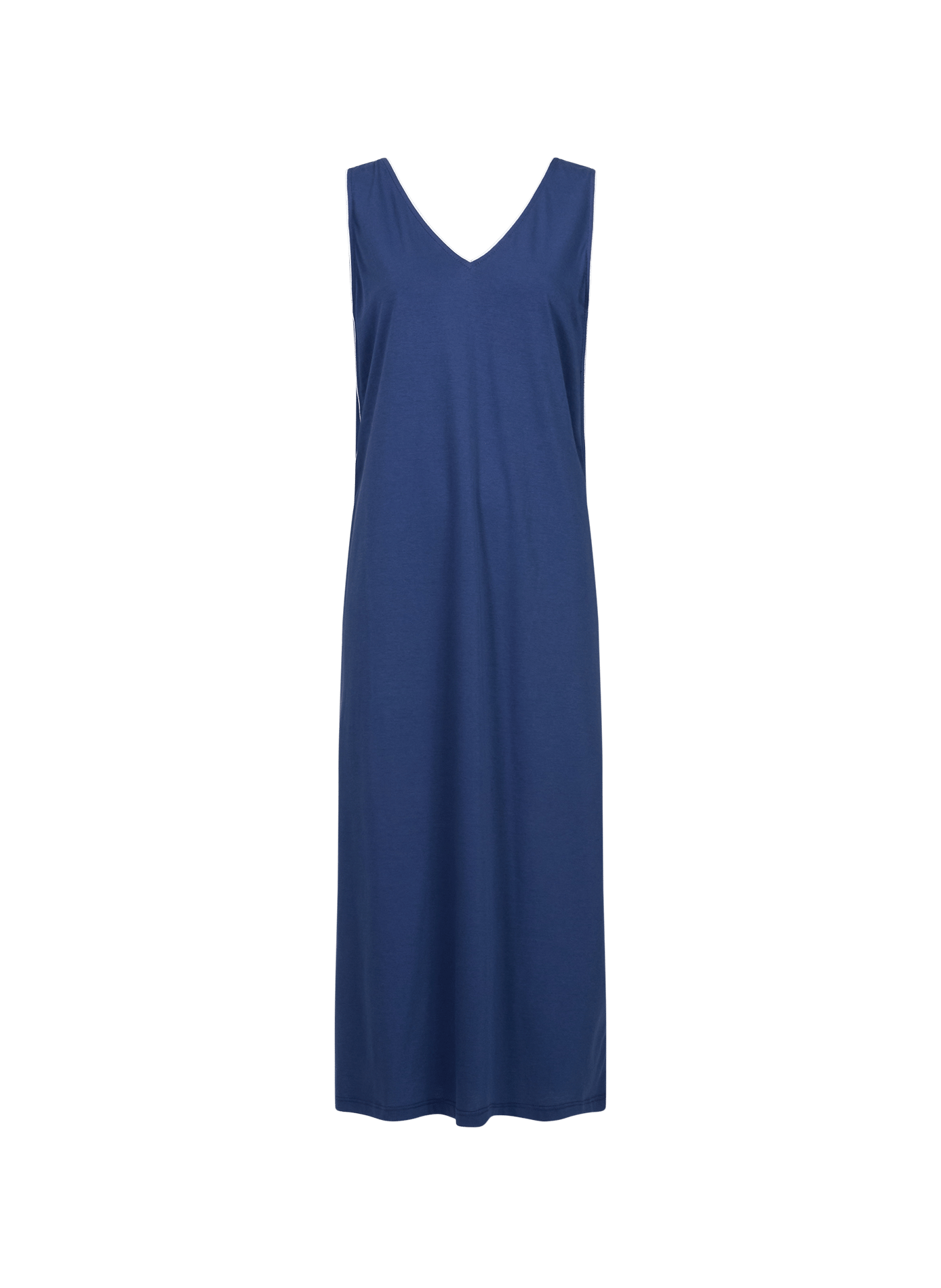 Chemise de nuit Ondine en coton LAURENCE TAVERNIER Bleu